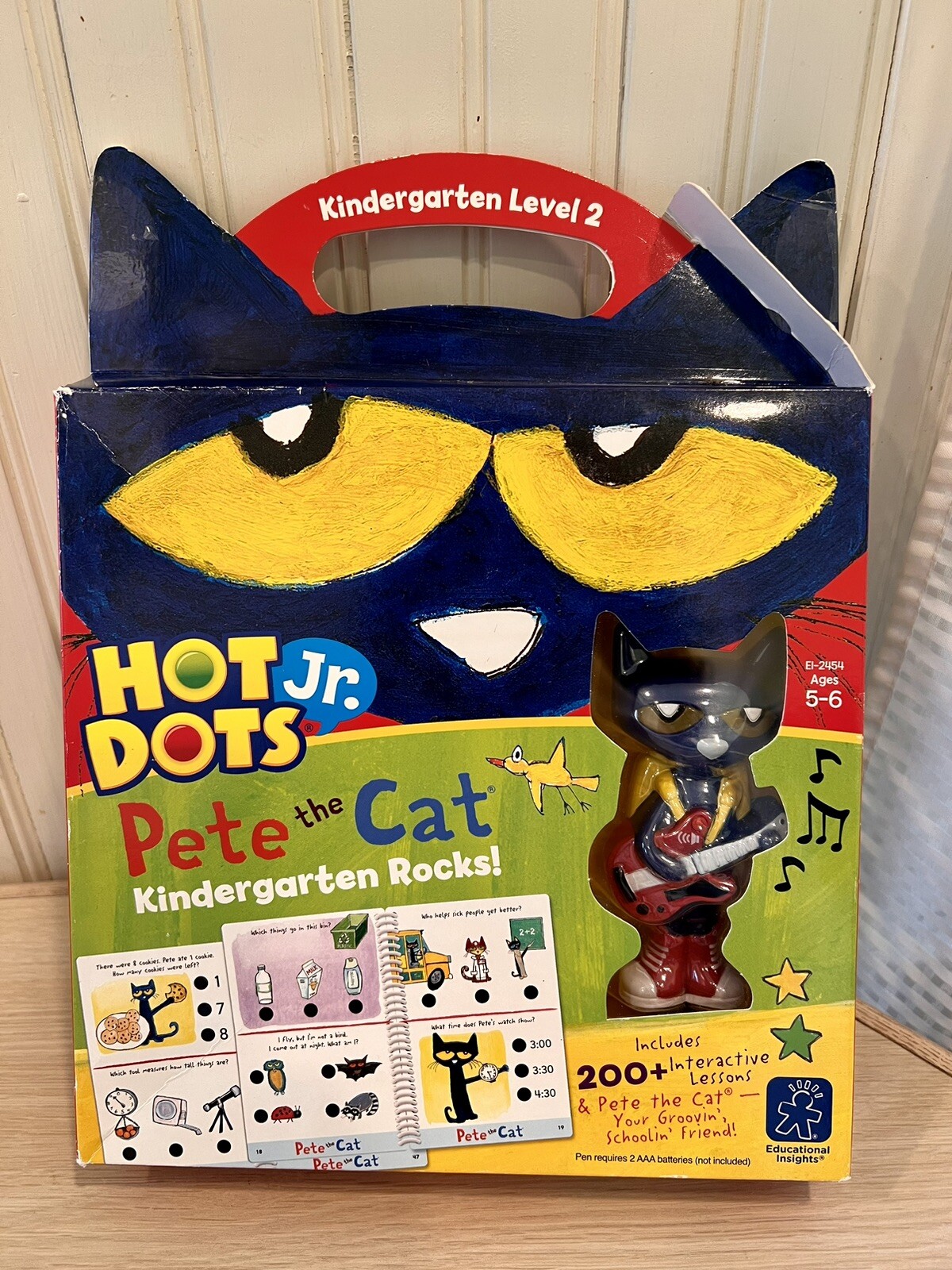 Educational Insights HOT DOTS Game Pete the Cat Kindergarten Rocks Toy Level 2