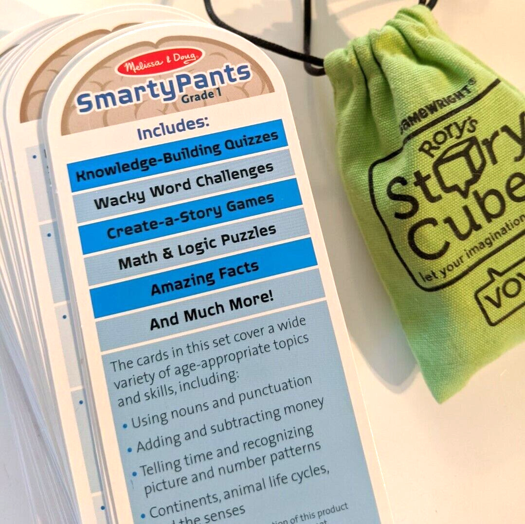 Melissa & Doug Smarty Pants 1st Grade Educational Game Cards & Story Cubes Game