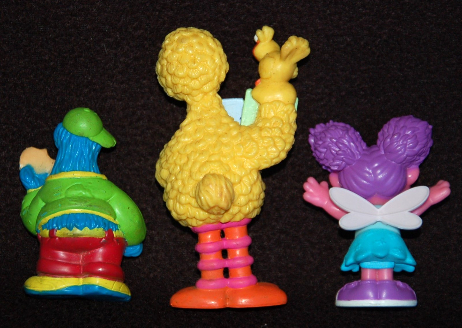 Sesame Street ~ 6 Figures ~ Cookie Monster, Big Bird, Abby Cadabby, Count, Oscar