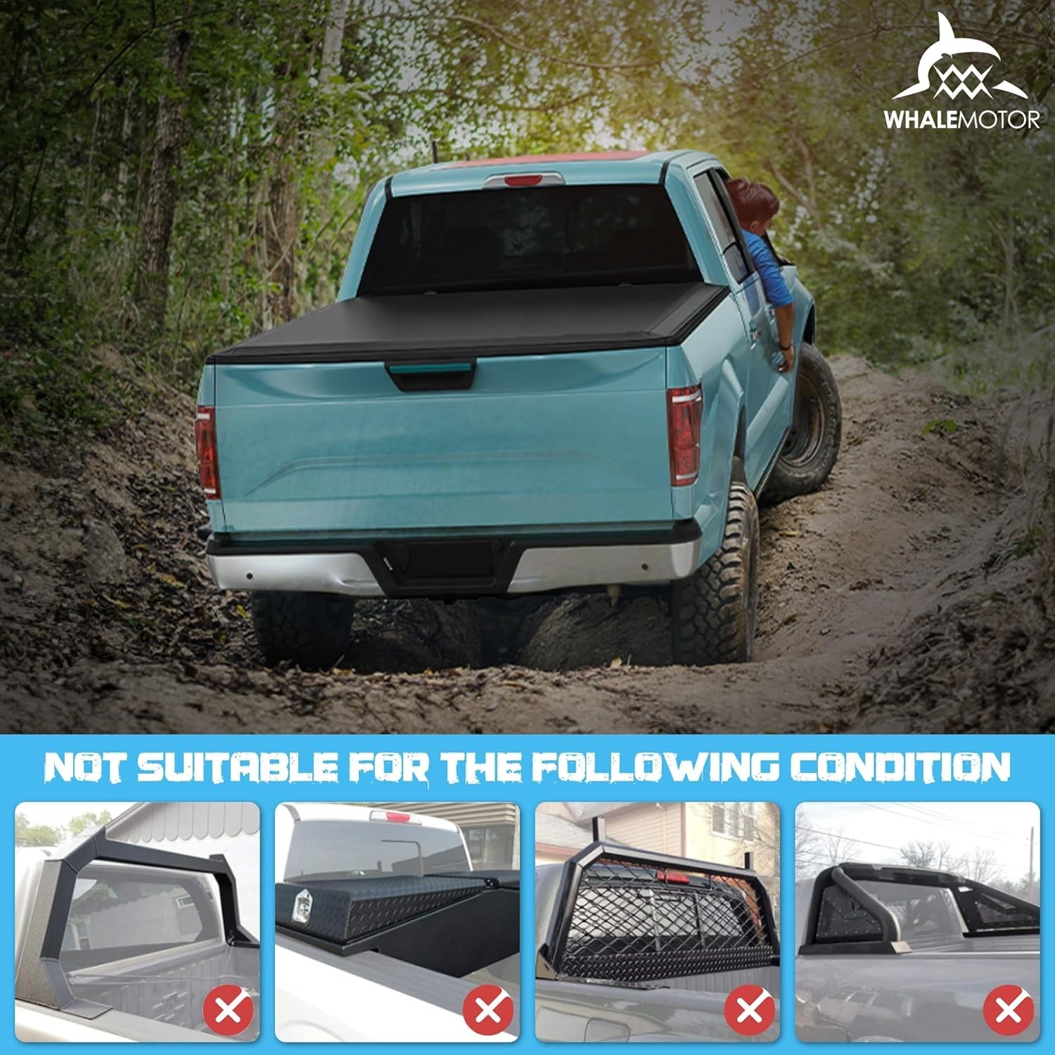 Truck Bed Tonneau Cover Compatible with Ford F150 F-150 2004-2014 5.5 ft Short B