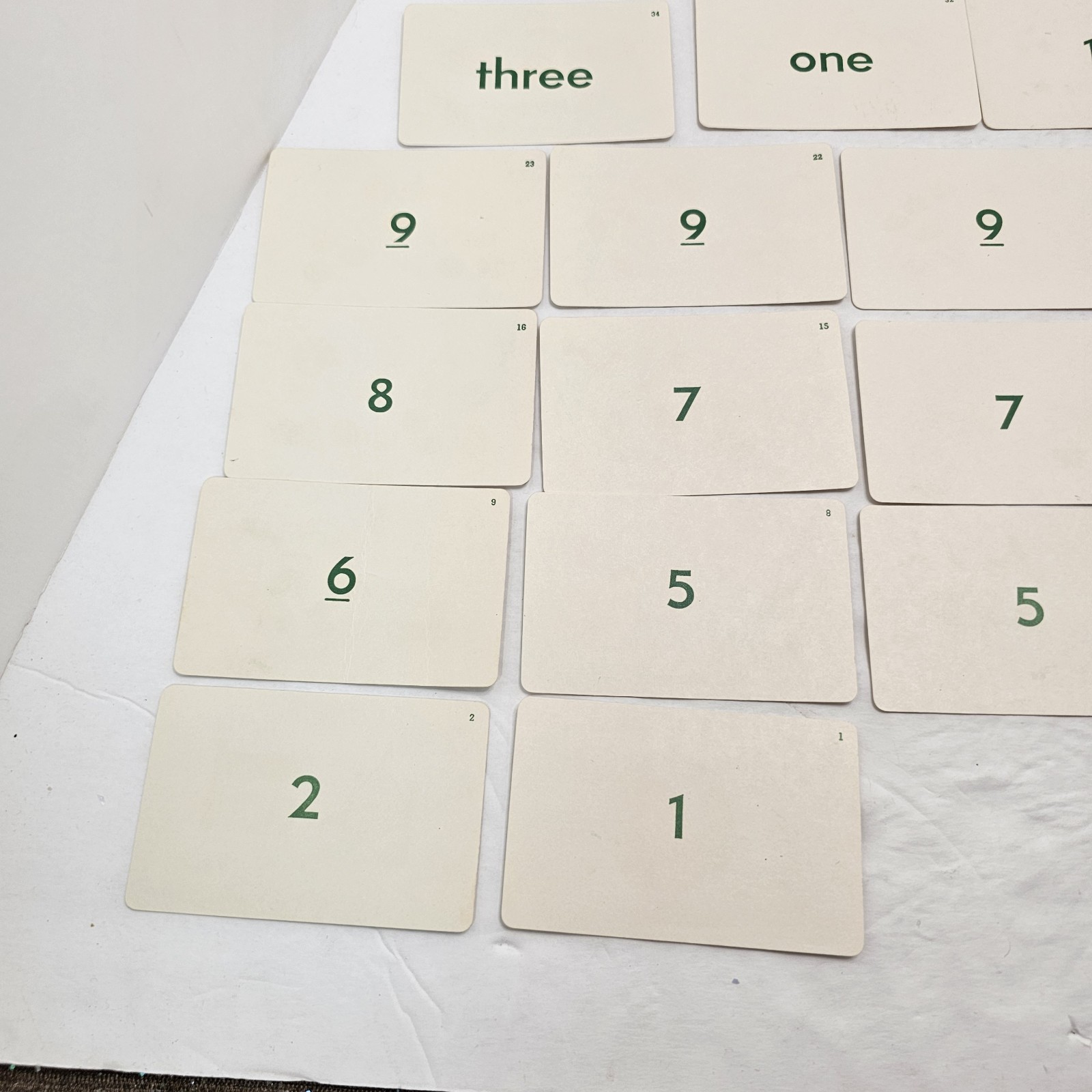 Vintage Whitman Number Concept Flash Playing Cards #4577:39 Complete Ephemera