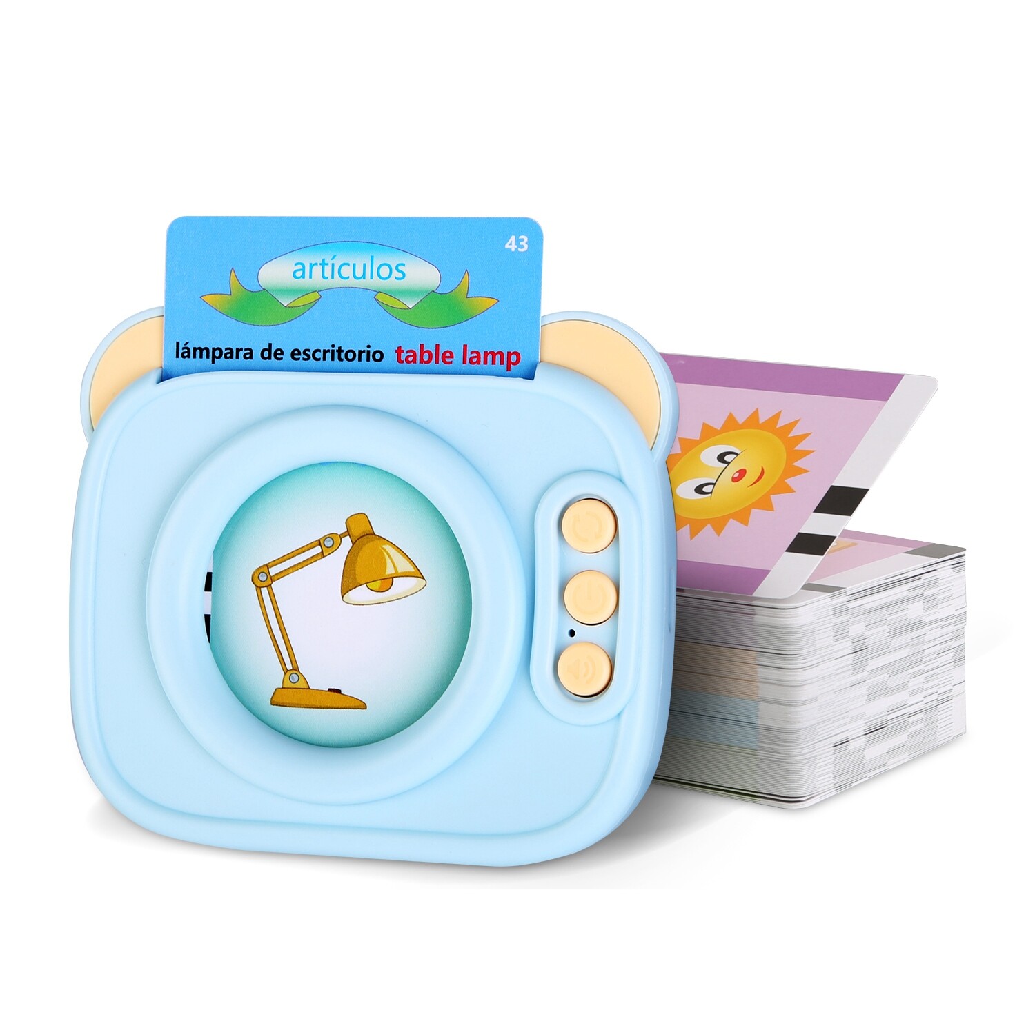 Spanish & English Talking Flash Cards Learning Toys for Boys Girls Toddler Toy