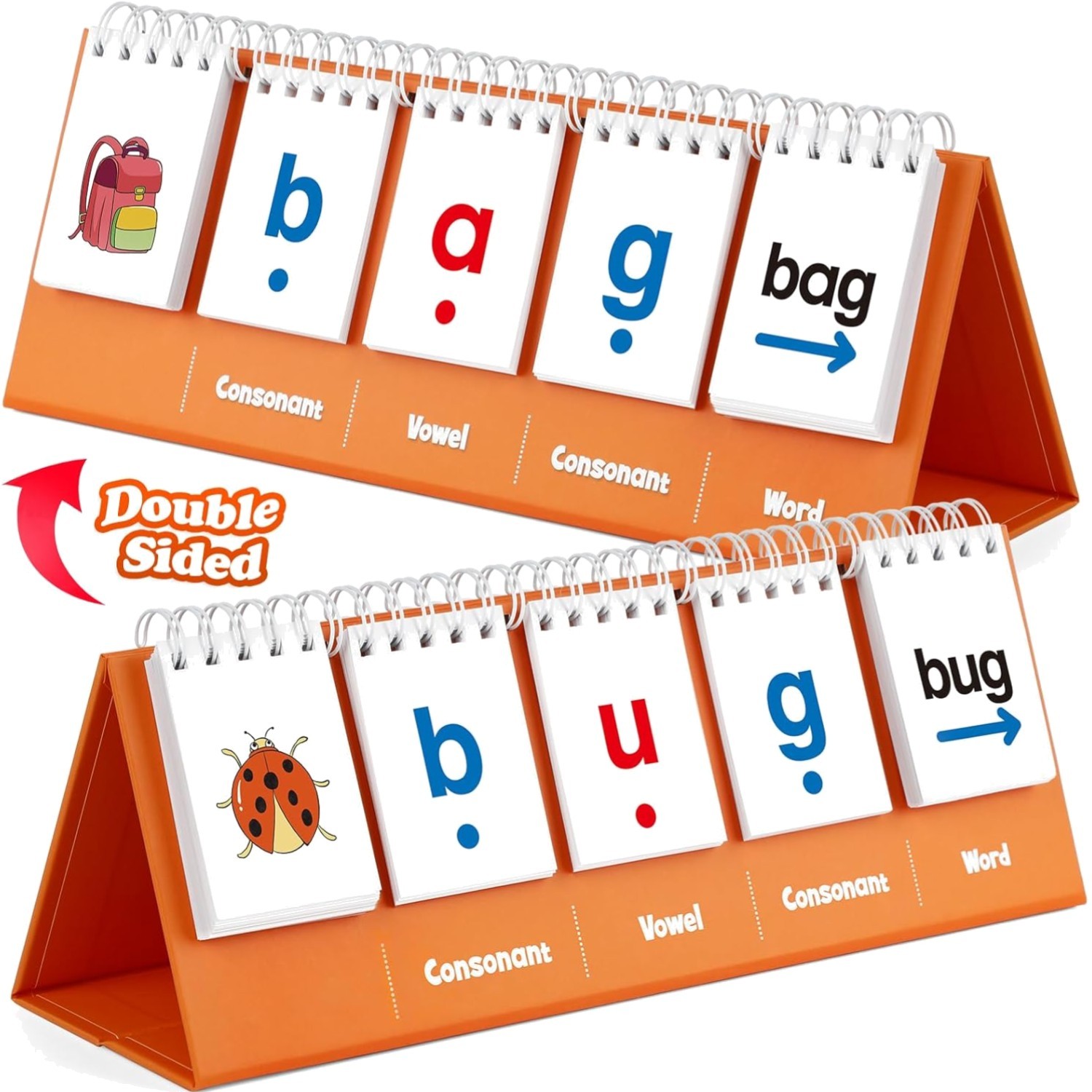 CVC Word Games Kindergarten Flash Cards Learn to Read Phonics