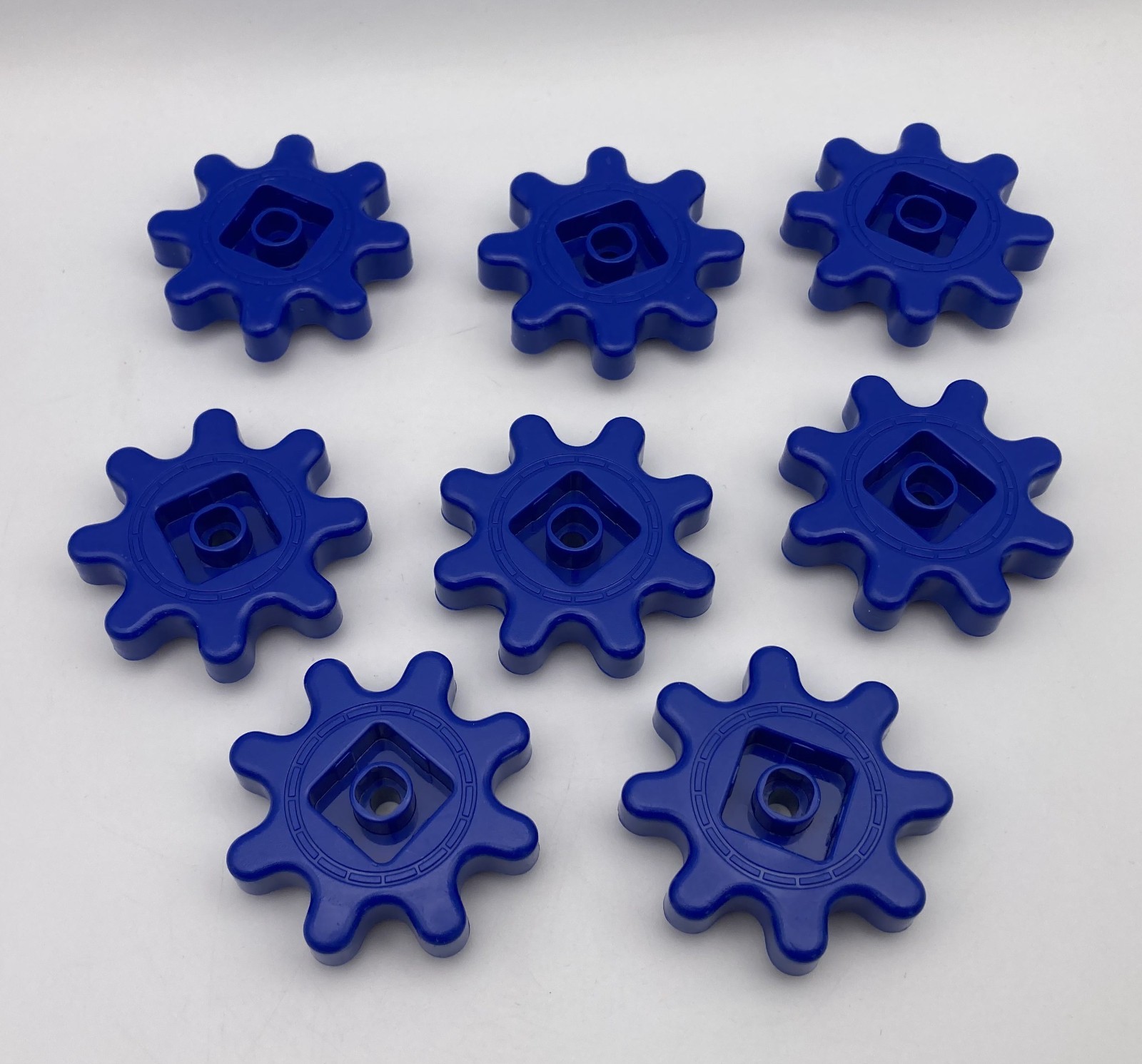 Learning Resources Gears! Gears! Gears! Replacement Pieces DARK BLUE GEARS Lot 8