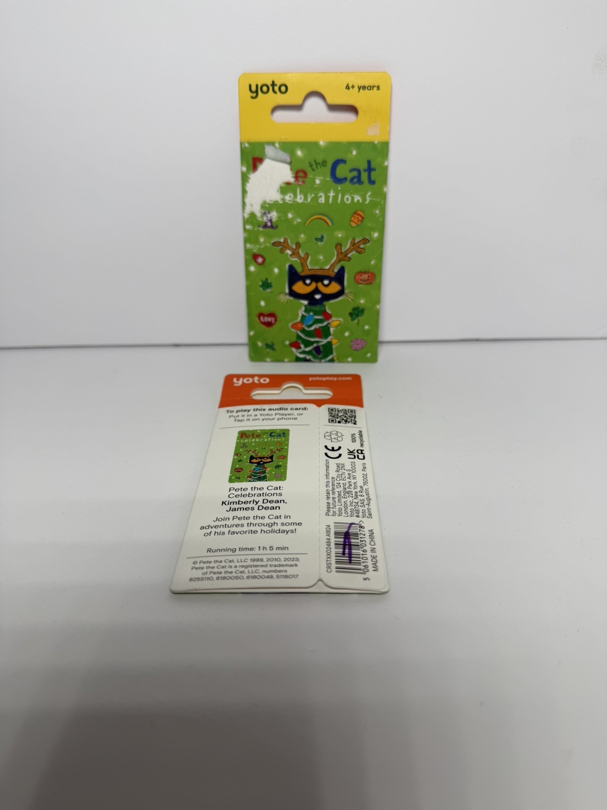 2 Pack 2023 Yoto Pete the Cat Celebrations 4+ Program Audio Card