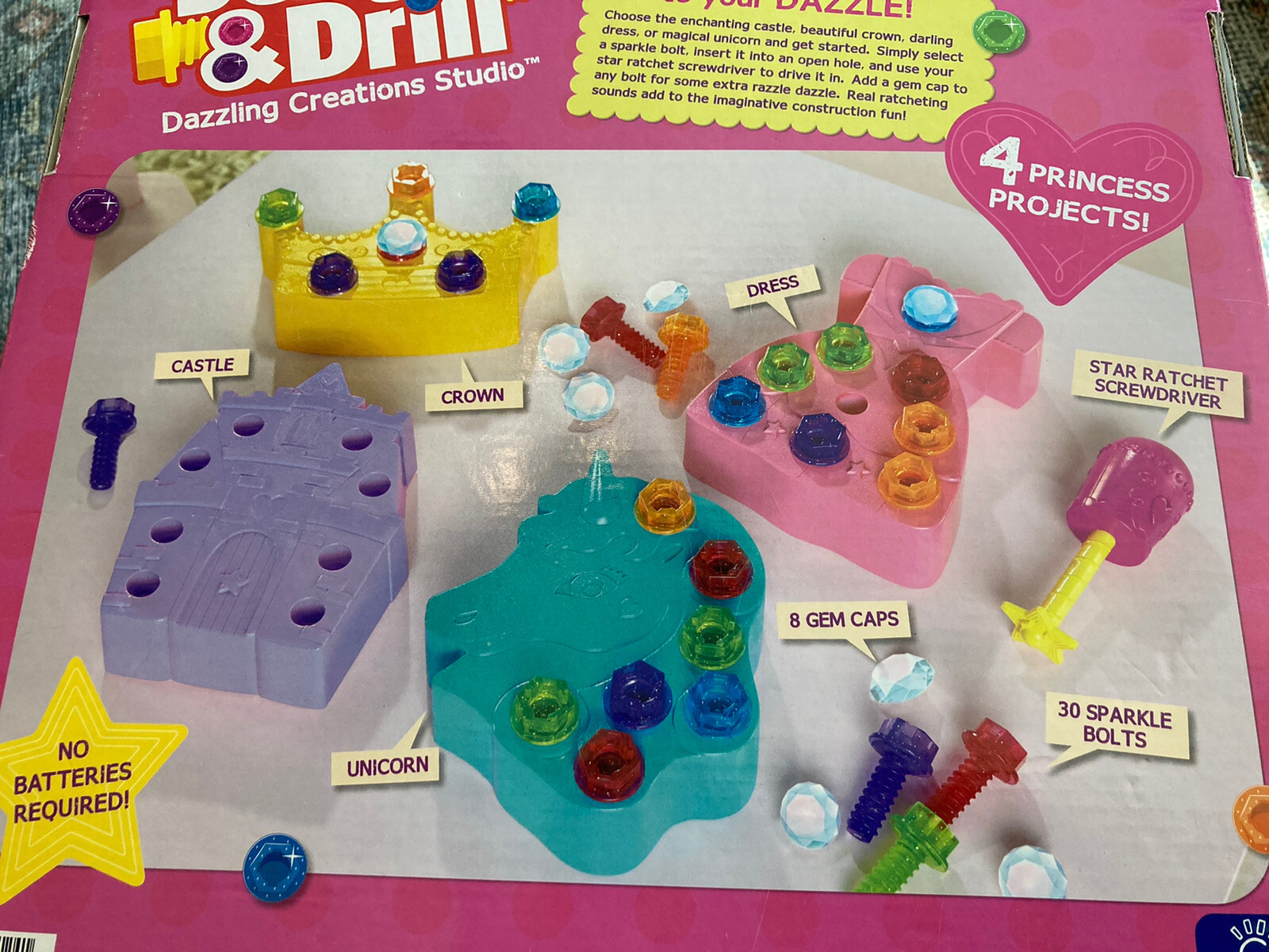 Educational Insights Design & Drill Dazzling Creations Studio Princess Unicorn