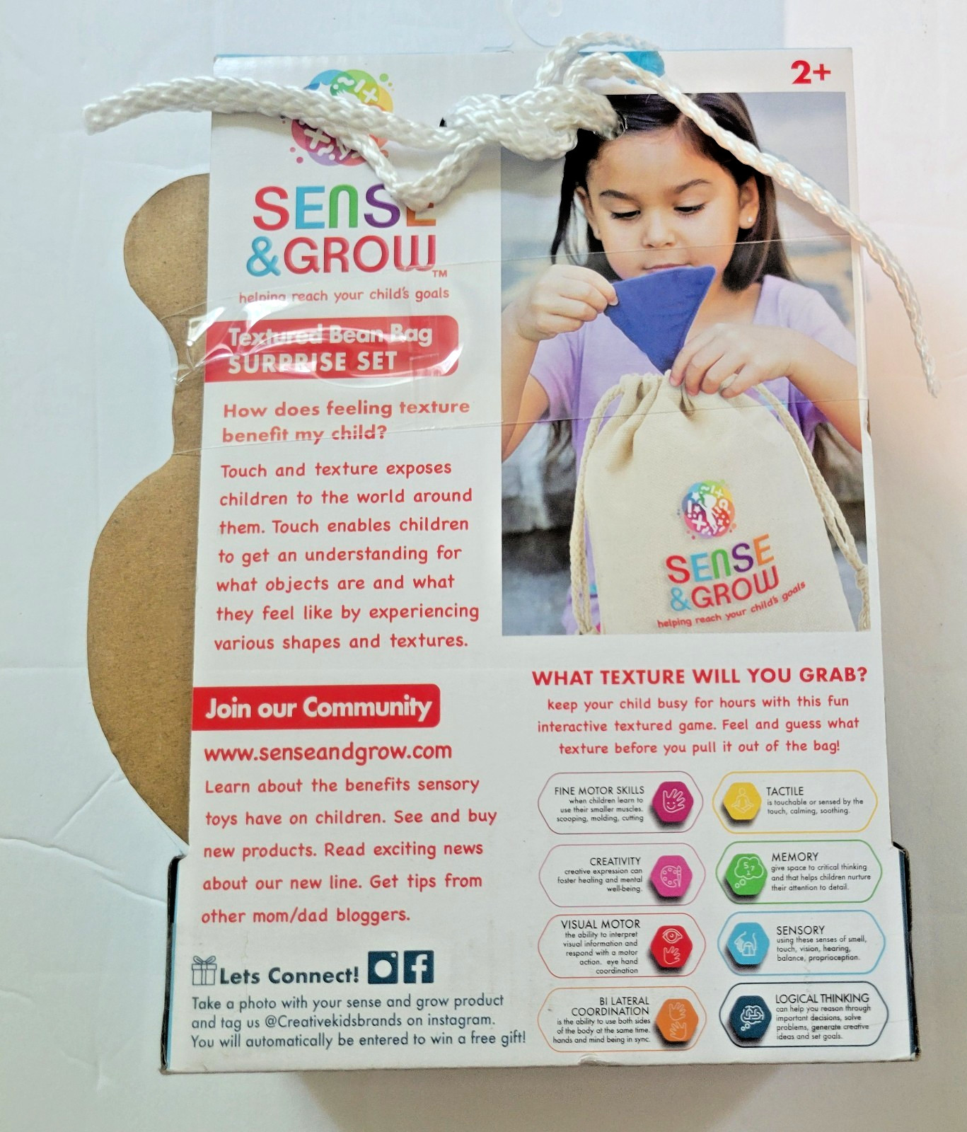 Creative Kids Ages 2+ Sense & Grow 10 Piece Set A Guide To Sensory Play New