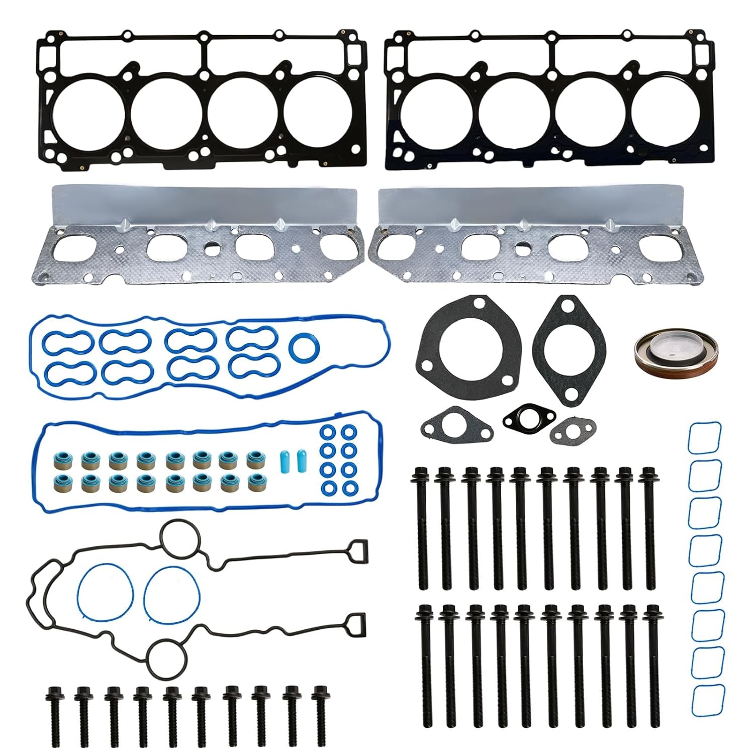 Full Cylinder Gasket Set with Head Bolts Compatible with Dodge Challenger