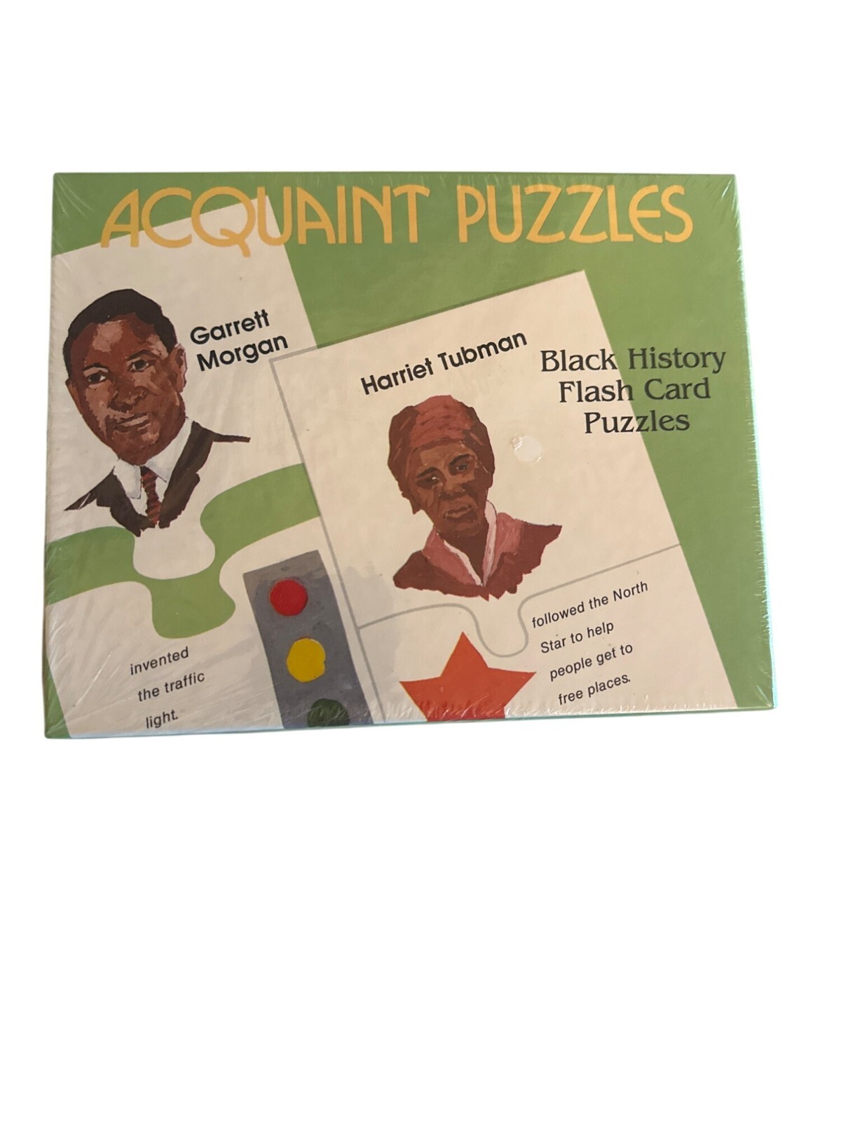Acquaint Puzzles Black History Flash Card Set New Sealed African American
