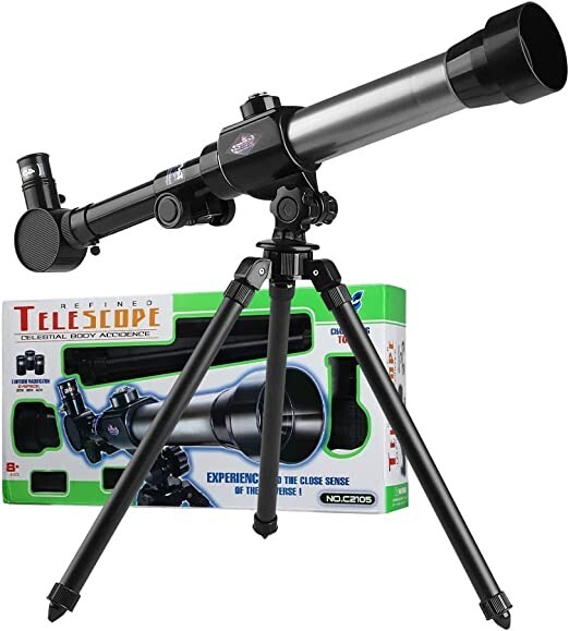 ​Science Telescope with Tripod 3 Eyepieces Portable For Kids Children& Beginners