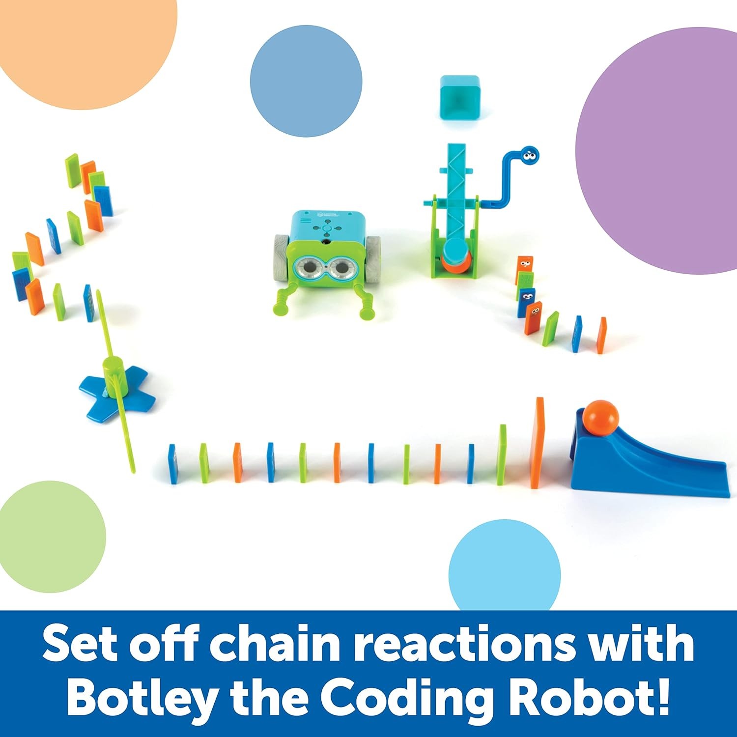 Learning Resources Botley Coding Robot Kit Action Challenge Set, Chain Reaction