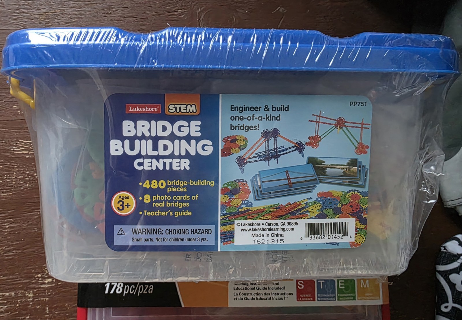 Lakeshore Learning STEM Bridge Building Center 480 pcs Ages 3+ PP751