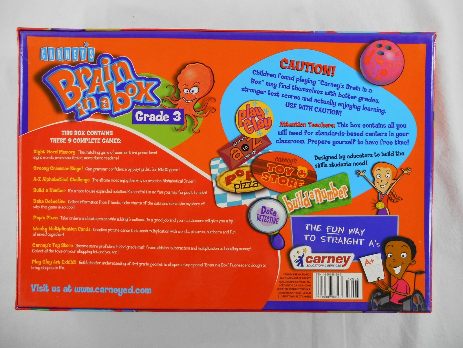 Carney’s BRAIN IN A BOX Grade 3 Educational Fun Homeschool Classroom