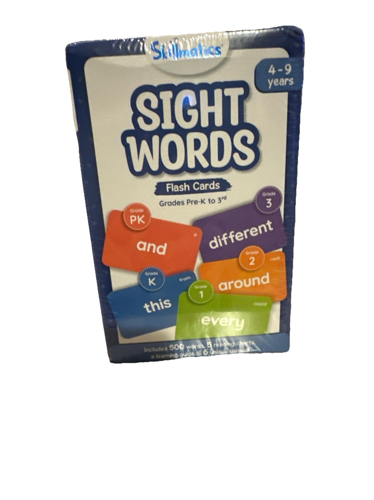 Skillmatics Flash Cards 500 Sight Words Preschool Pre-K 1st 2nd 3rd 4-9 Years