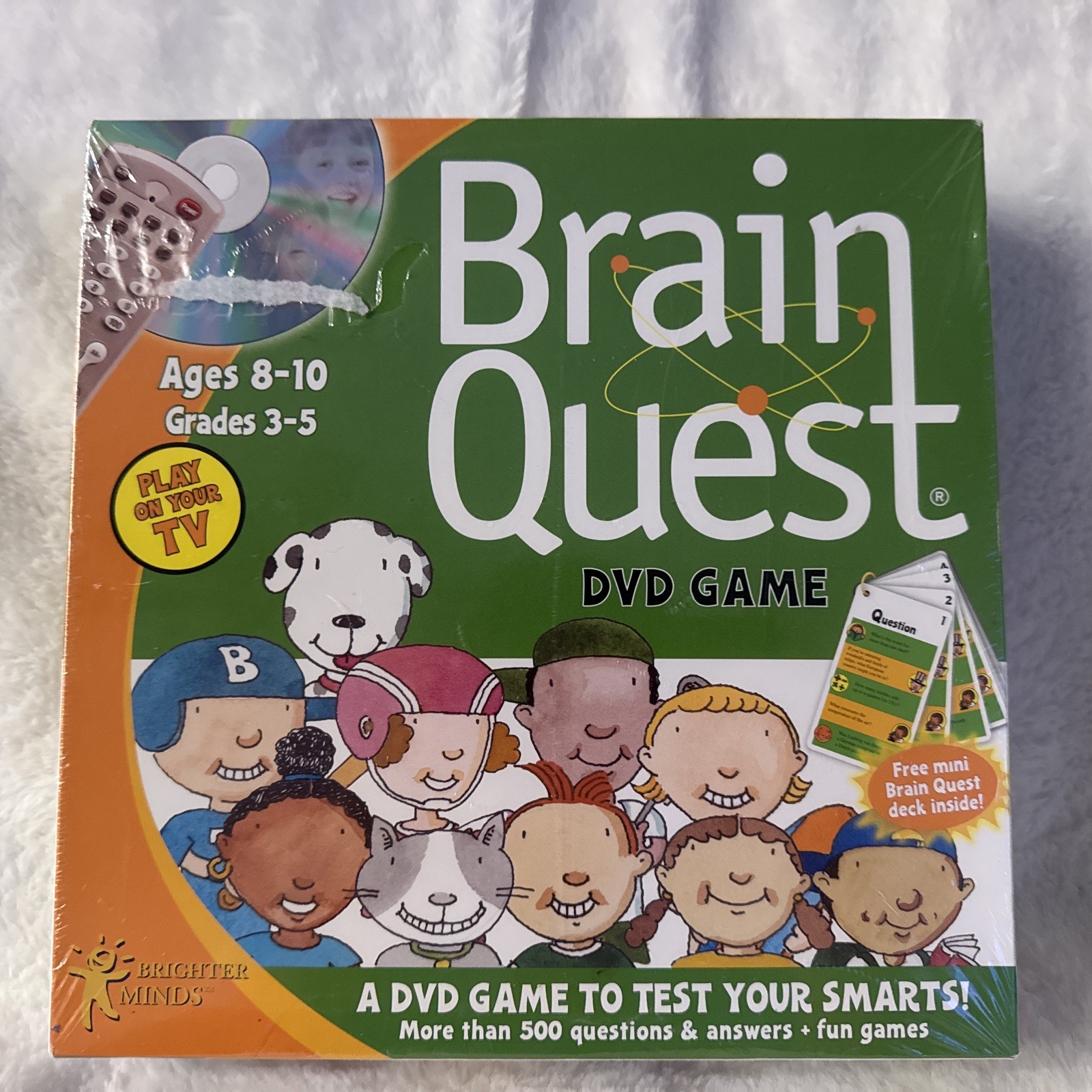 Brain Quest DVD Game 500+ questions (Grades 3-5) Test Your Smarts NEW Sealed