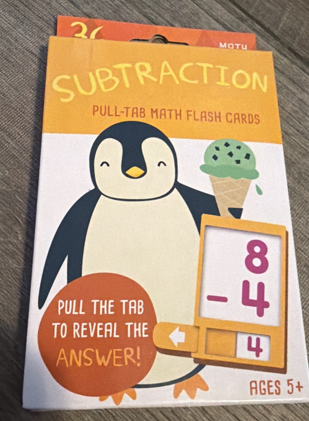 36 Learning Flash Cards Target Brand Subtraction With Answer Reveal Case Complet