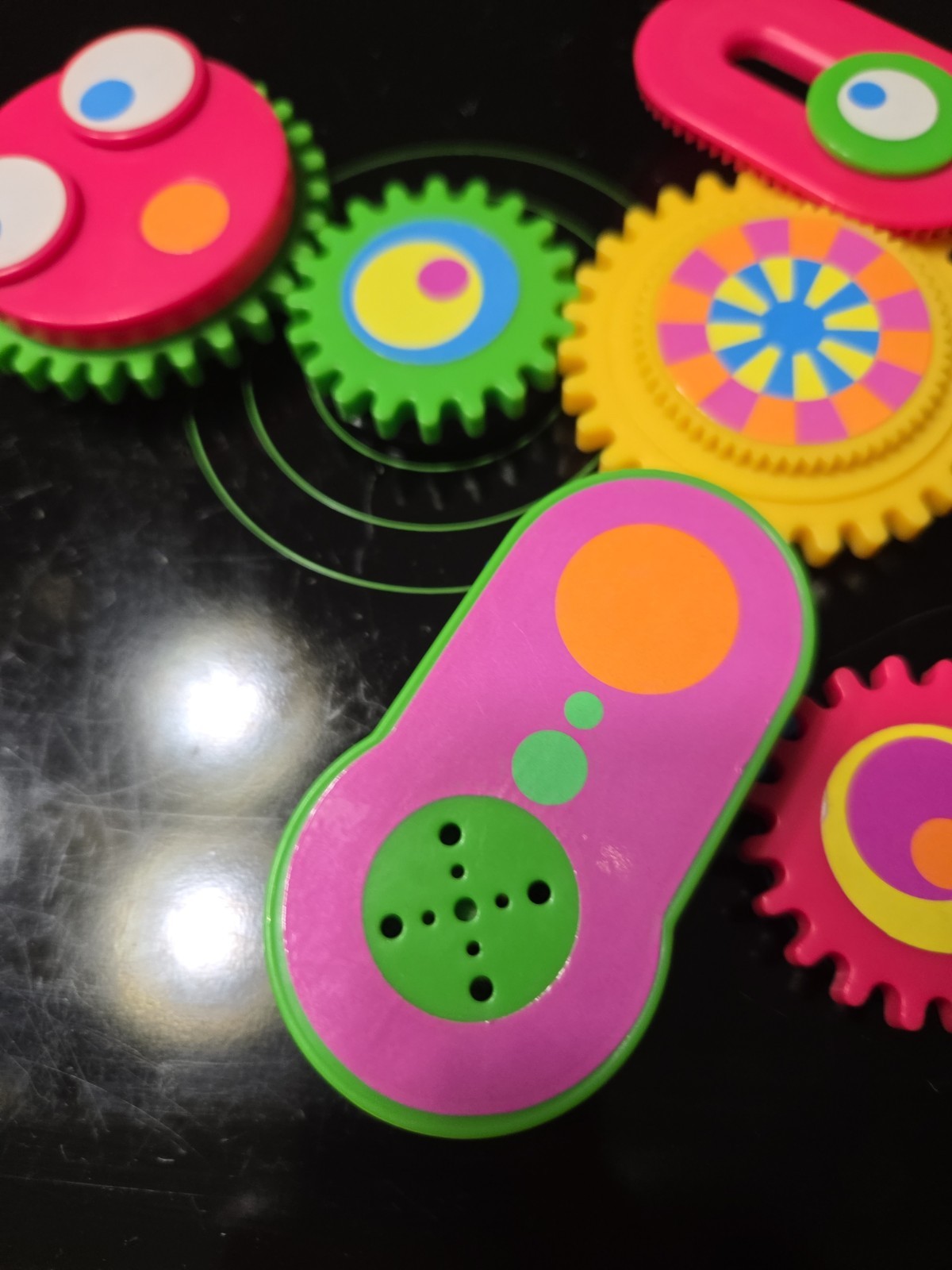 Rare WORKS 1997 TOMY Gearation Magnetic Gears Set Seen On Baby Einstein Neat!!