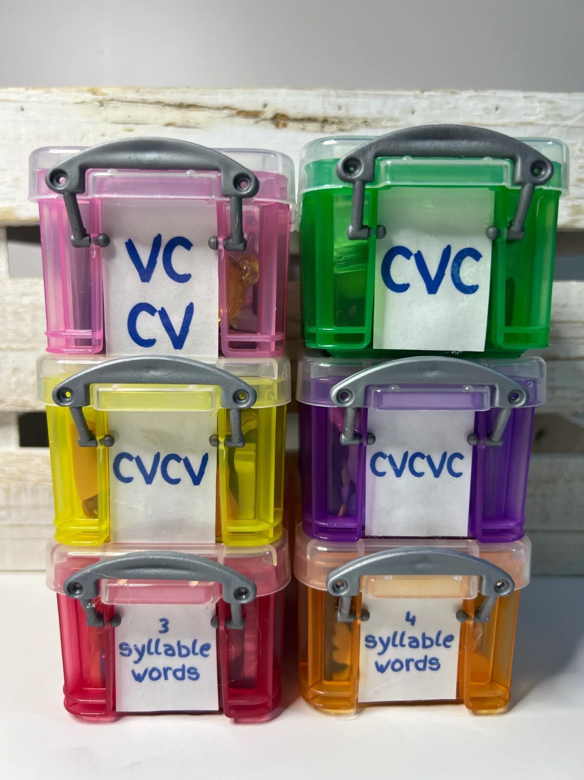 Mini Object Words for Speech Therapy CV-VC, CVC, CVCV CVCVC and Multi Syllable