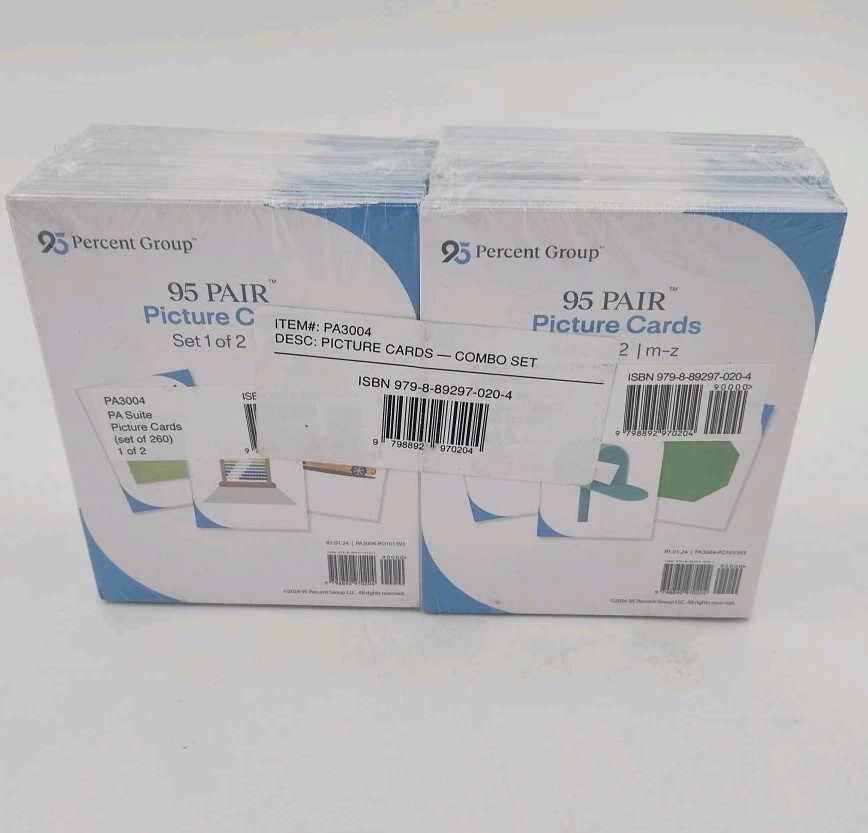 Phonemic Awareness Picture Cards Combo Set 260 Cards Full Color PA3004 Sealed
