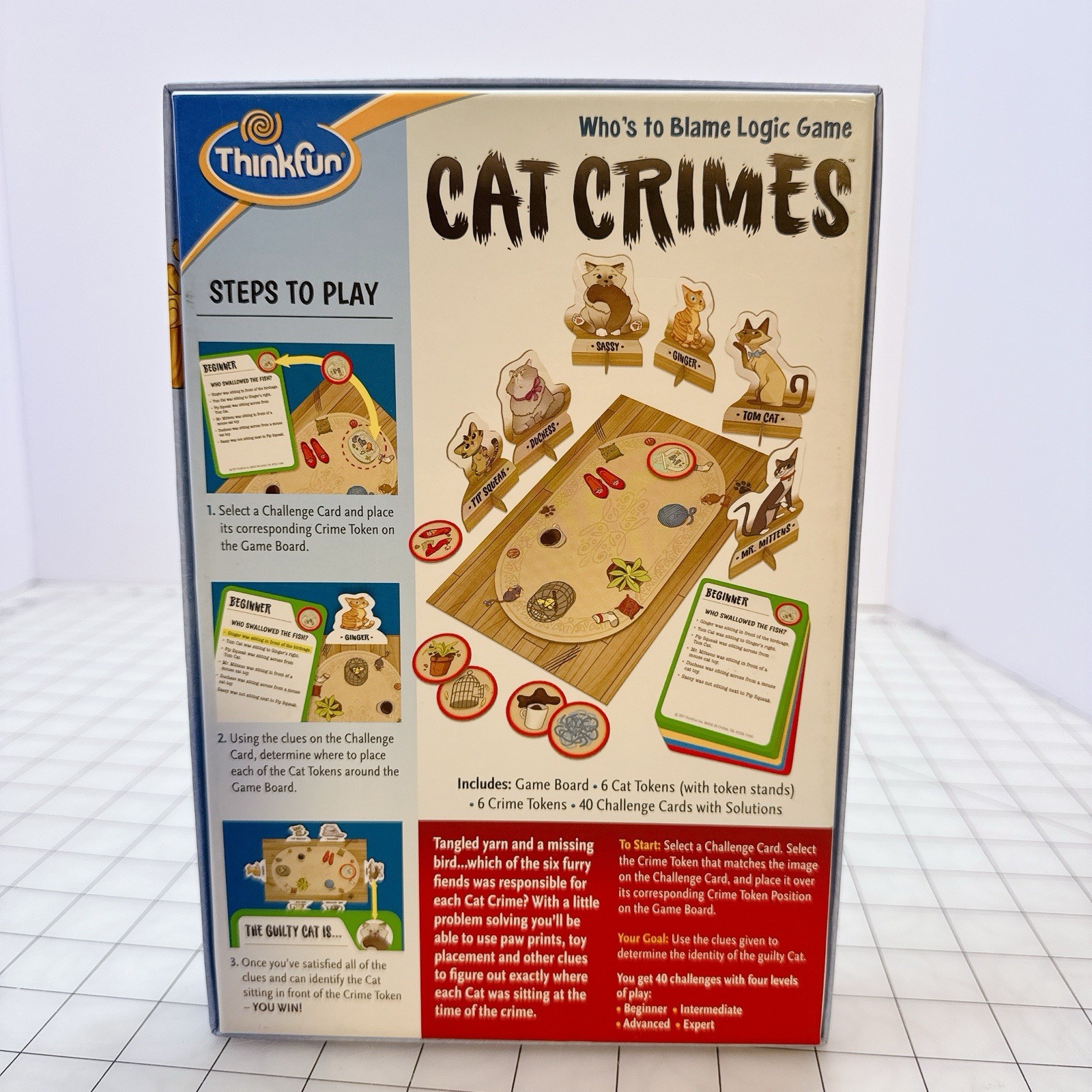 Thinkfun Cat Crimes Logic Game Problem Solving Learning Educational Skill Build