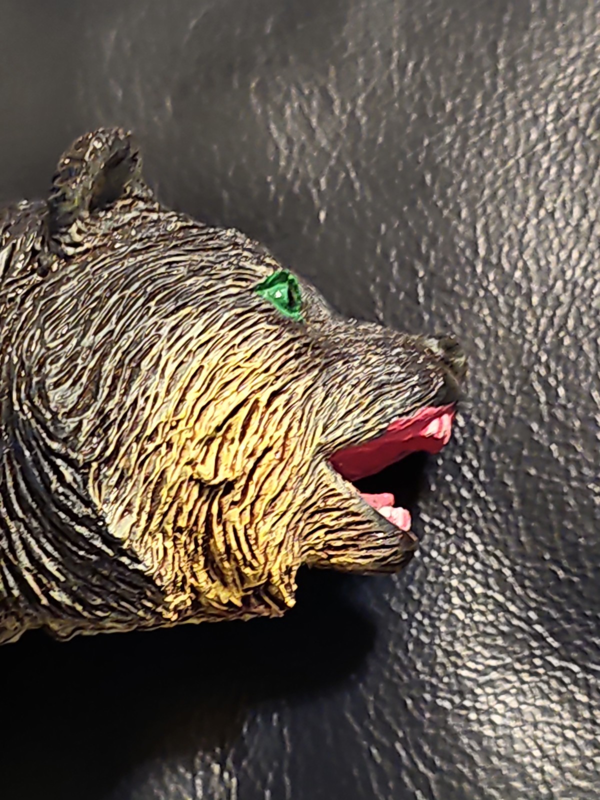 Unbranded Black Bear, Hard Plastic 6 inches long, 3 Inches Tall READ