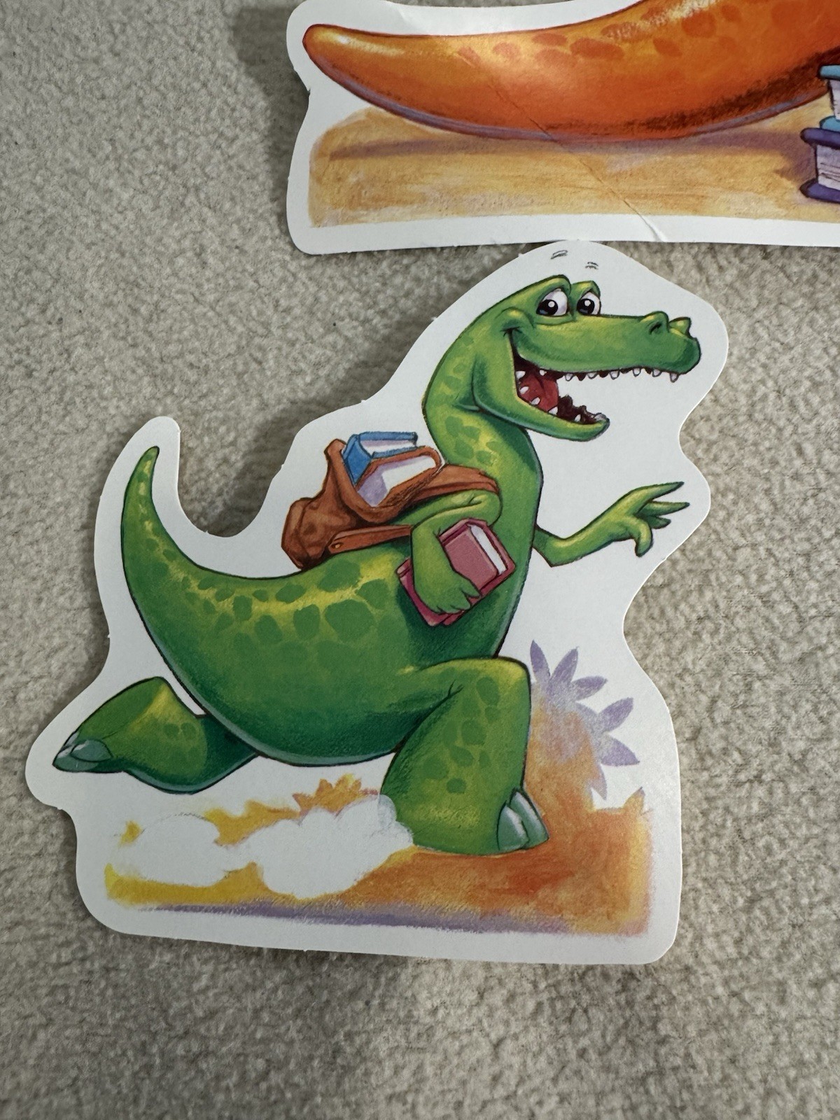 Vintage 90s Dinosaur Classroom School Bulletin Board Reading Books Nostalgia
