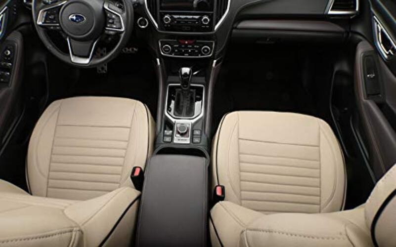 Custom Fit CX5 Car Seat Covers for Select 2013-2016 CX-5 Sport Leather (Beige)