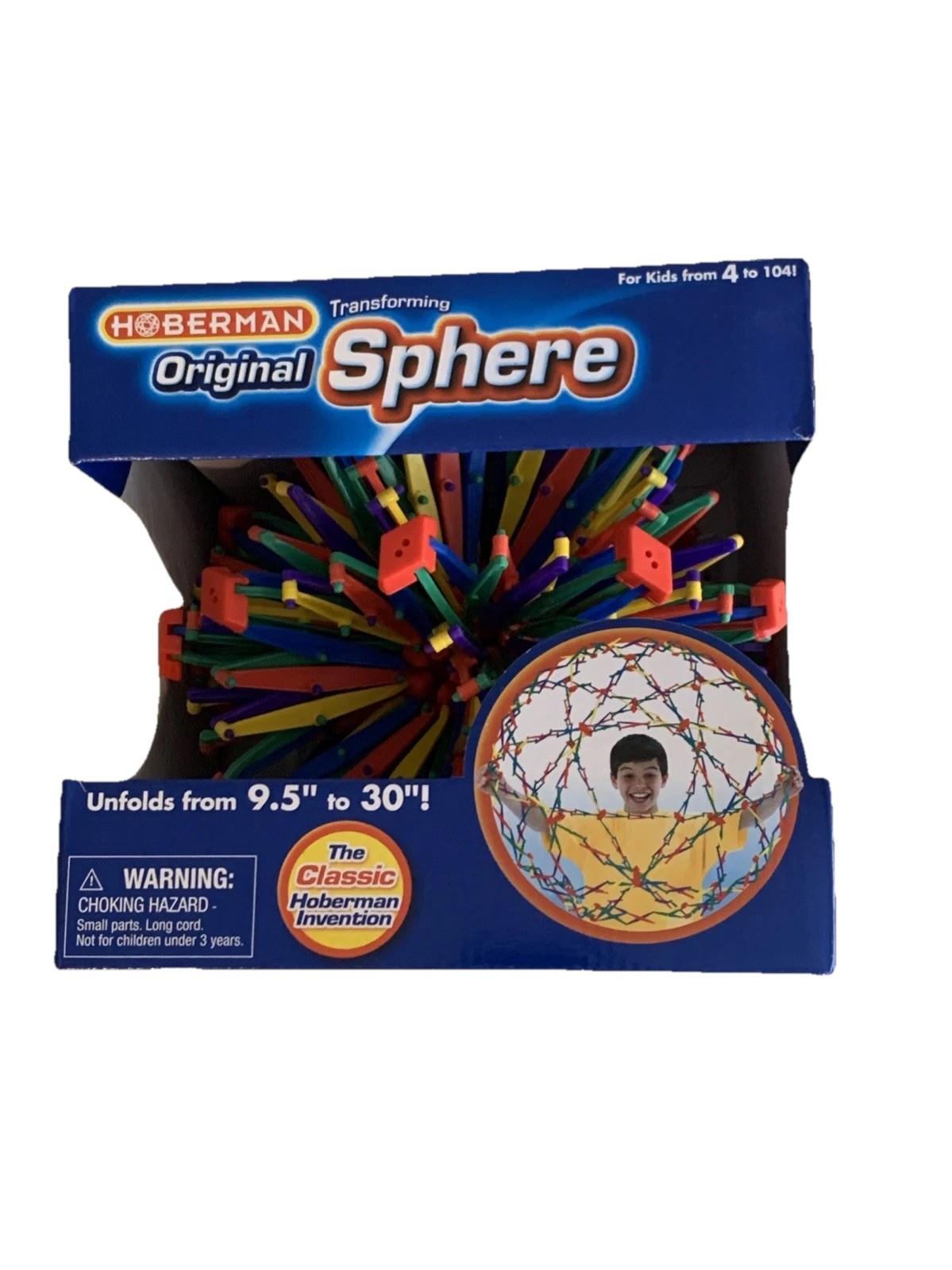 Hoberman Original Transforming Sphere Lg Rainbow Colorful Creative 9.5 – 30″ New