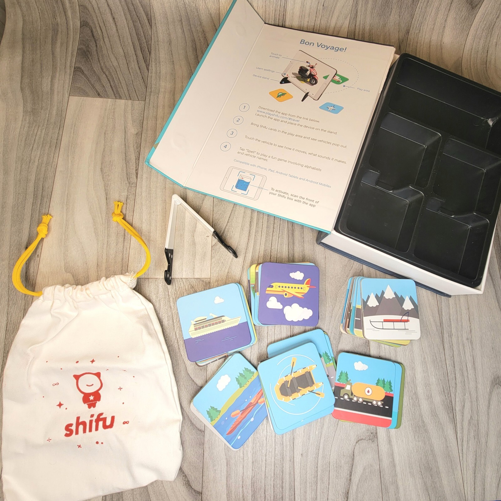 Shifu Travel Innovative Augmented Reality AR Education Game Set 2-6 Vehicle Card