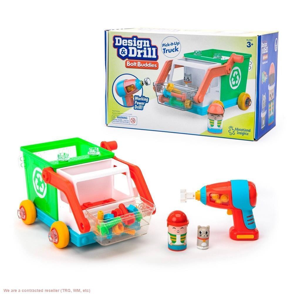 Educational Insights Design & Drill Bolt Buddies Recycling Truck: Science Kit…