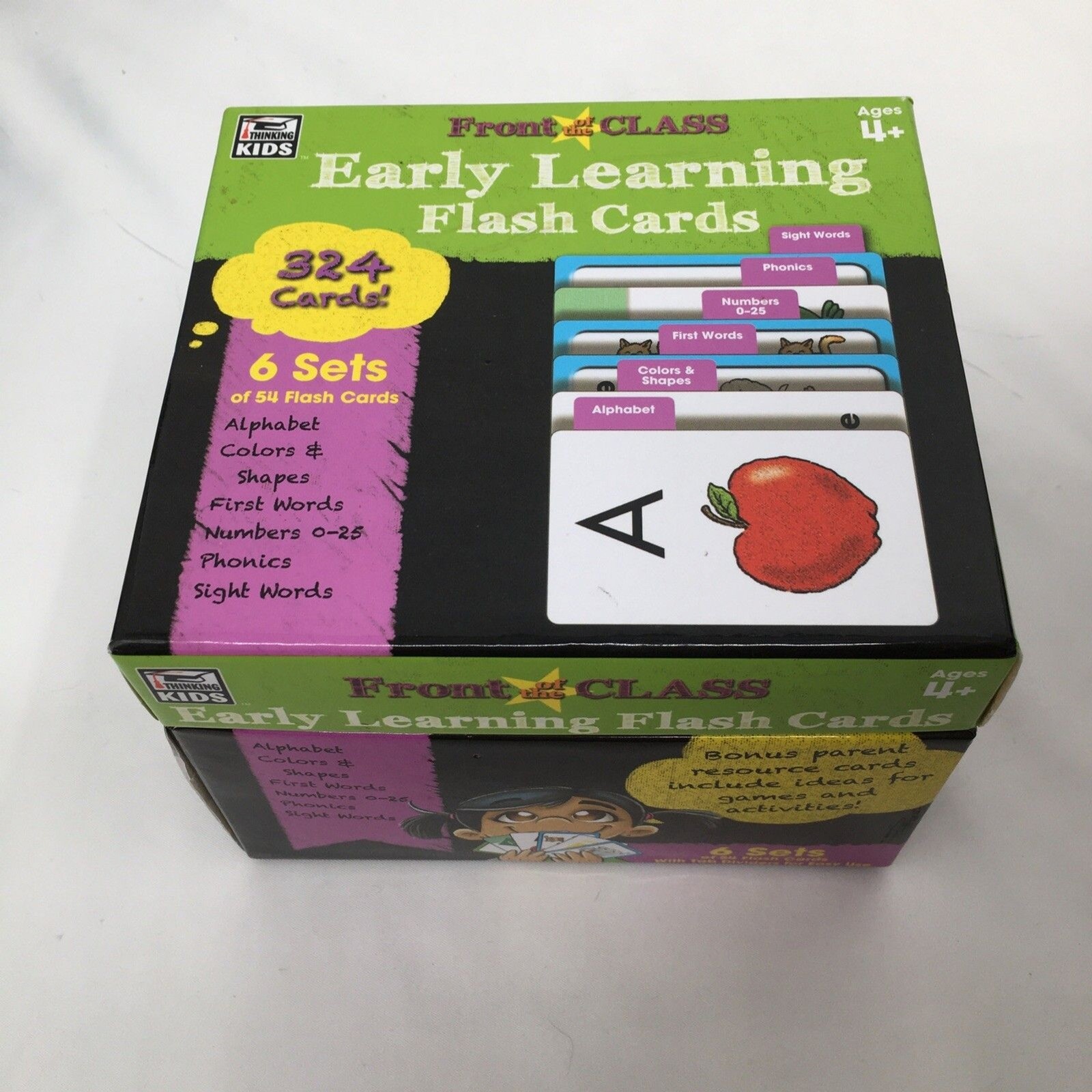 FRONT OF THE CLASS EARLY LEARNING FLASH CARDS 324 CARDS 6 SETS PRE OWNED