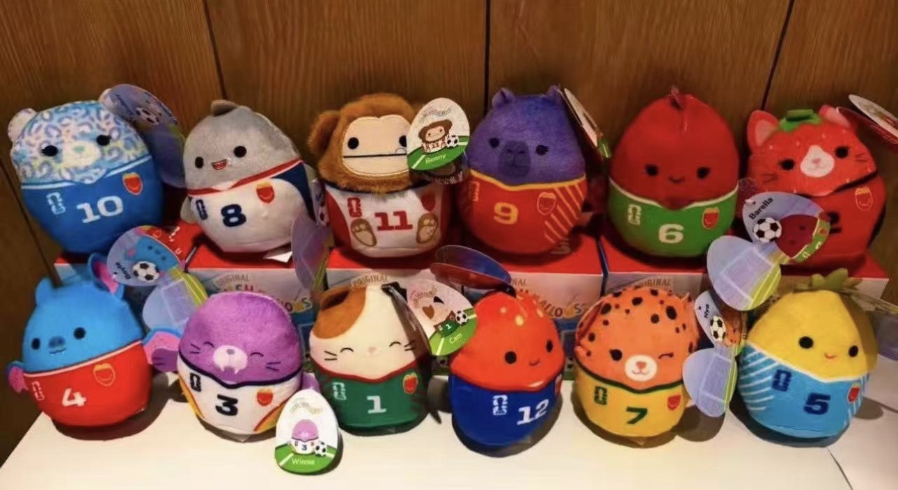12PCS Mc DONALD’S Squishmallows World Cup 2026 Happy Meal Toys Set