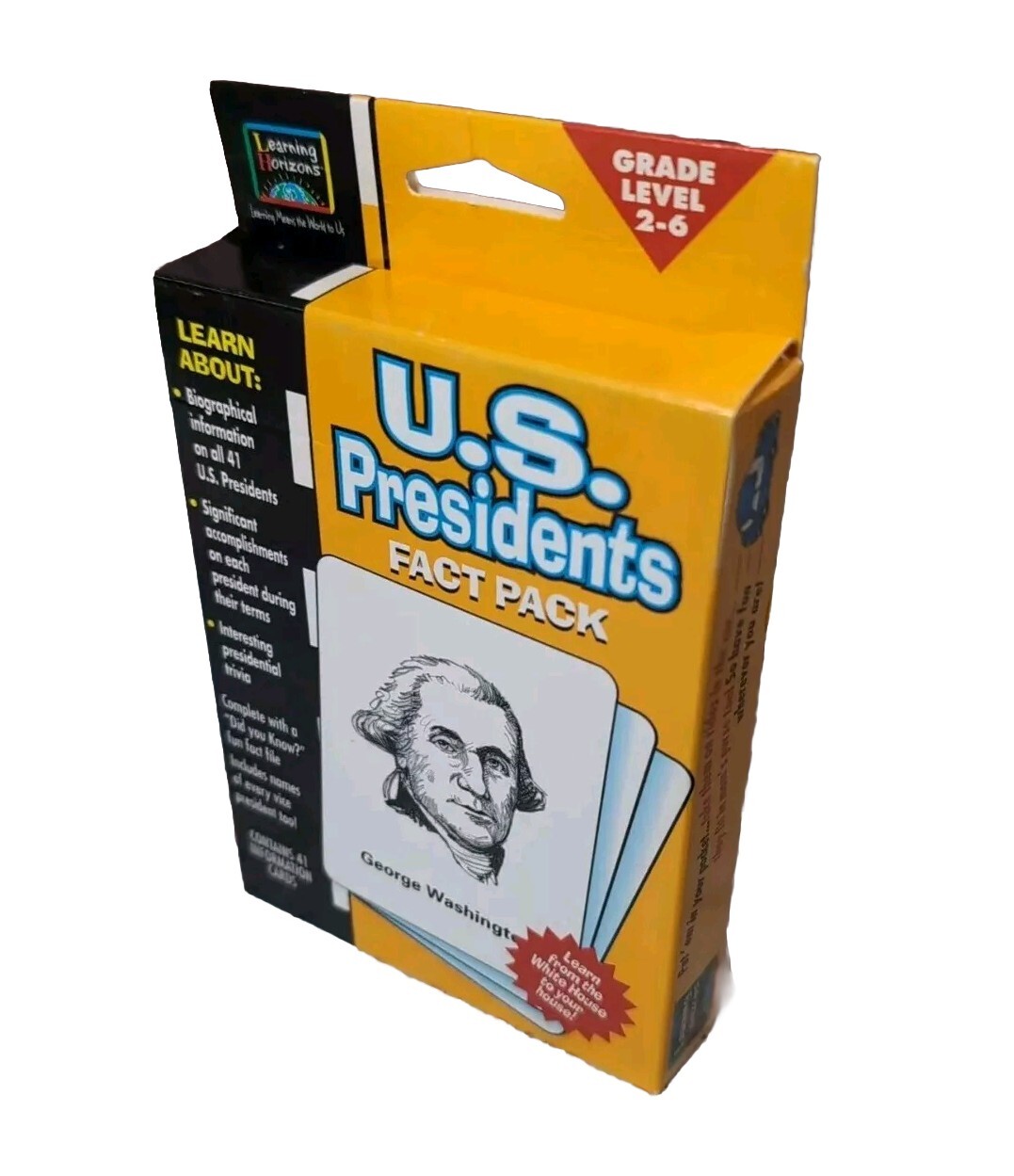 US Presidents Fact Pack Flash Cards Educational Information 41 Cards to Bush Sr.