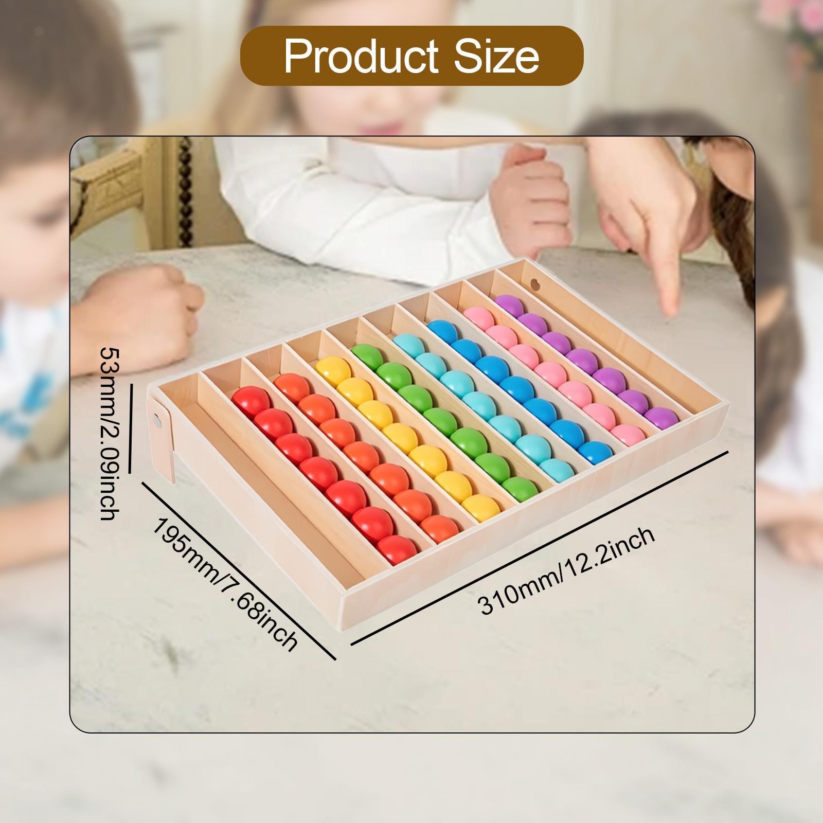 Color Sorting Toys Puzzle Portable Sensory Toys for Children Kids Boys Girls
