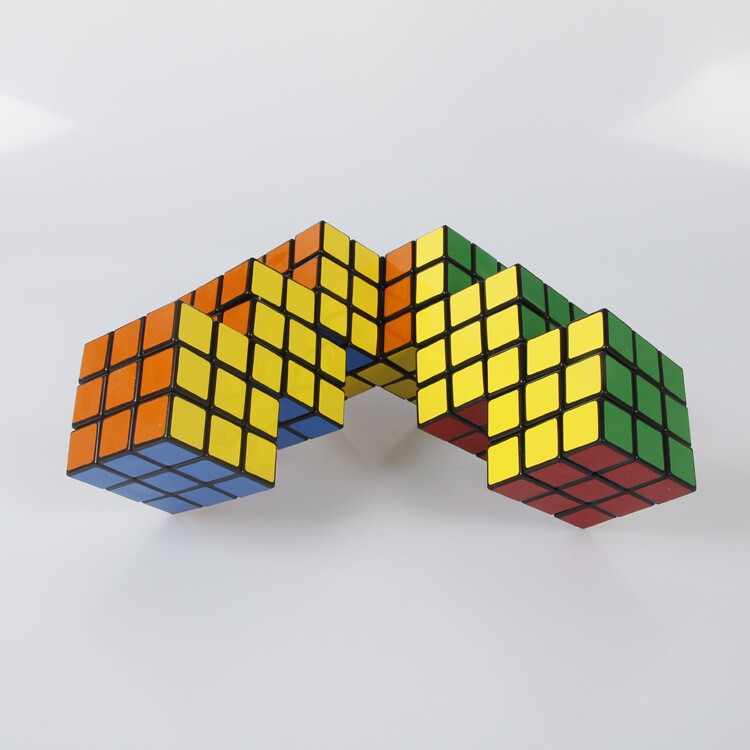 Six Siamese Twist Cube Limited Rotation Magic Puzzle Brain Teasers Toys