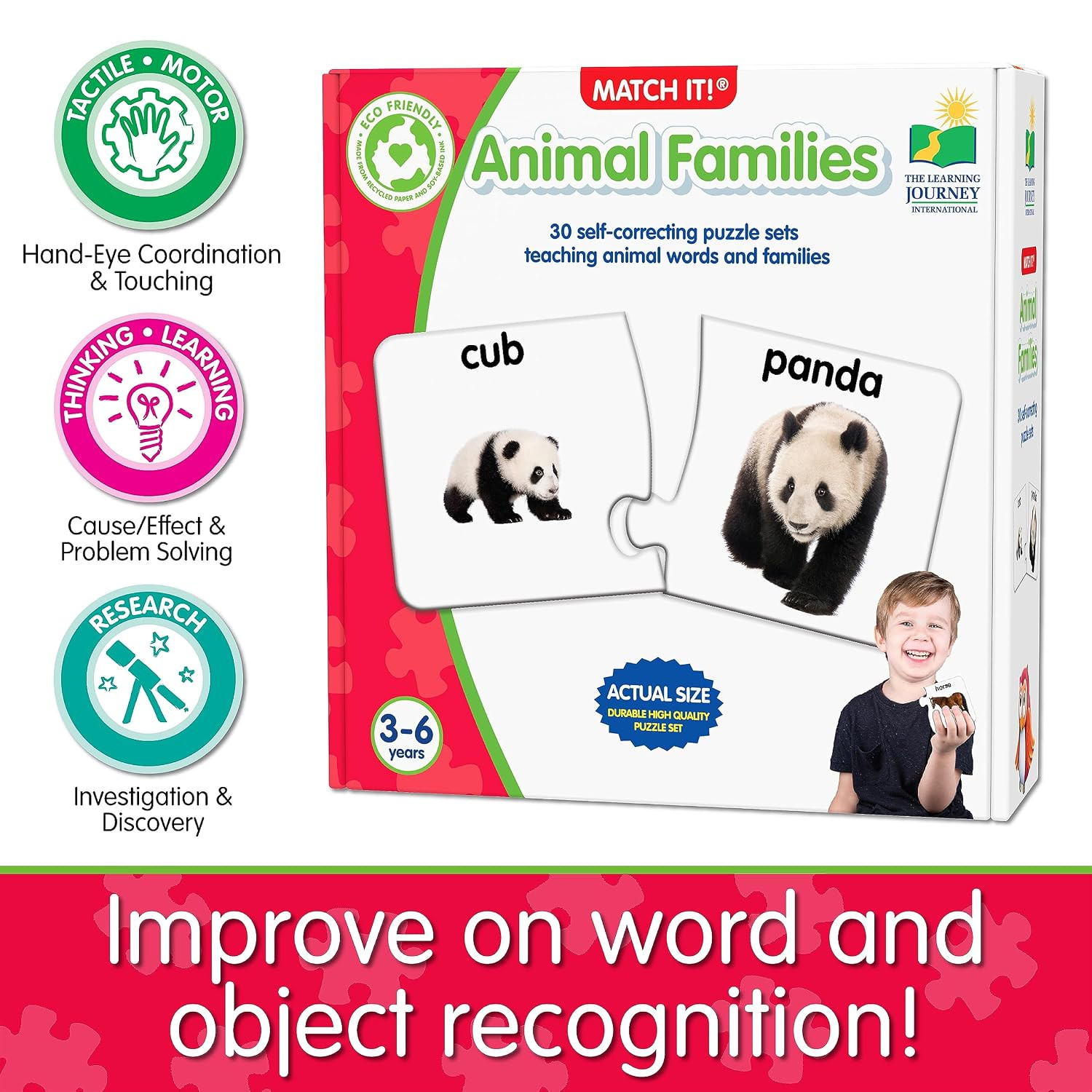 : Match It! – Animal Families – Learning Animals, Animal Matching Game, Animal P