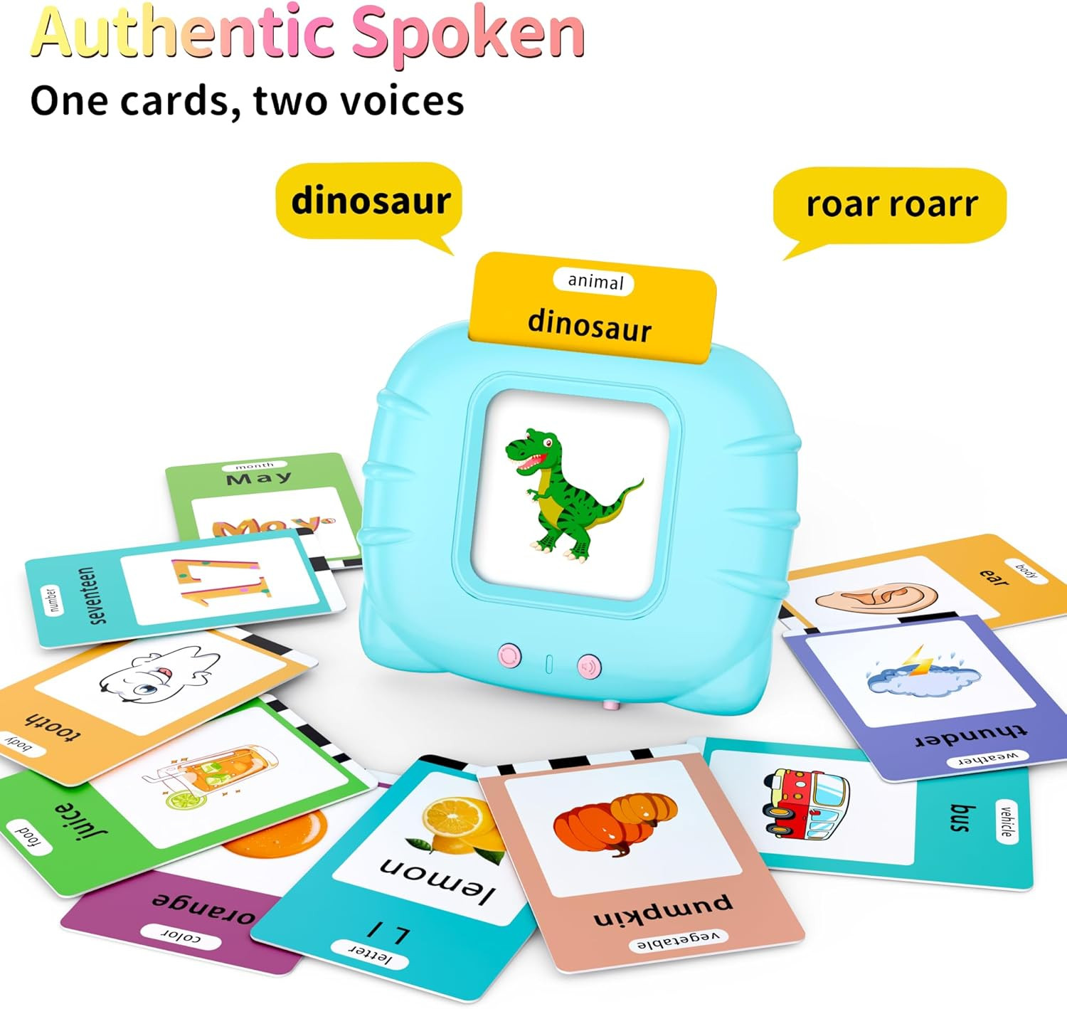 520 ABC Sight Words Talking Flash Cards with Number/Shapes/Letters/Colors, Etc