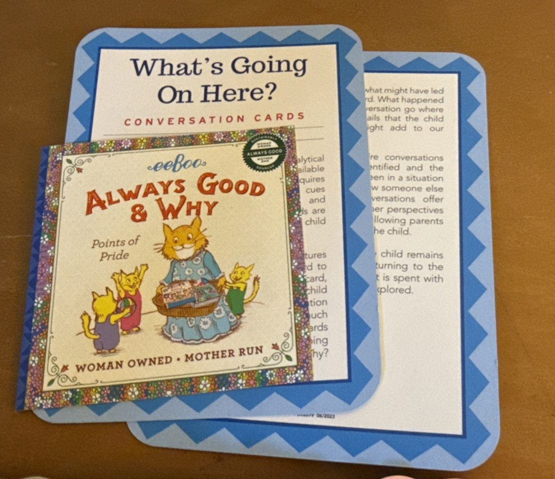 eeBoo: What’s Going On Here? Social and Logical Inference Conversation Cards