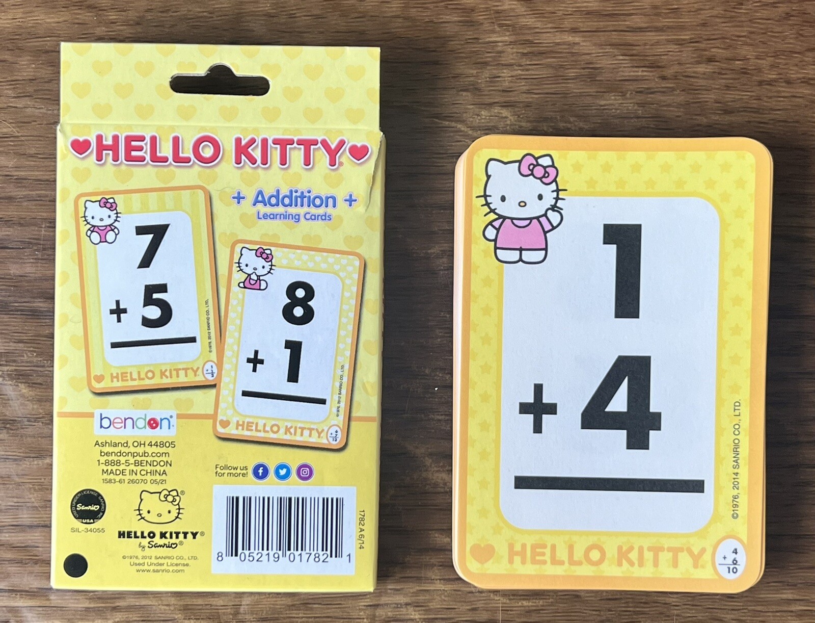 Sanrio Hello Kitty Flash Cards Addition Learning Cards 2014 Complete