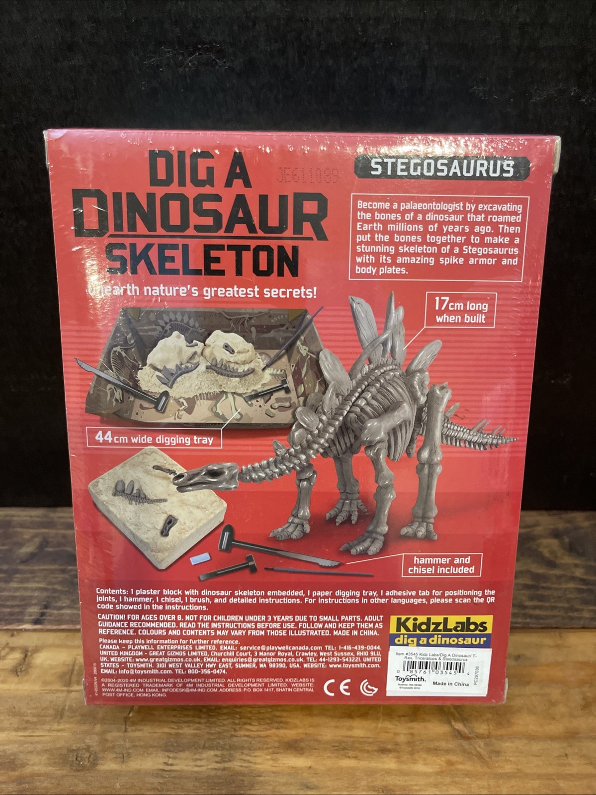 Science Dig-A-Dinosaur School Stegosaurus 4M Kidz labs Educational New