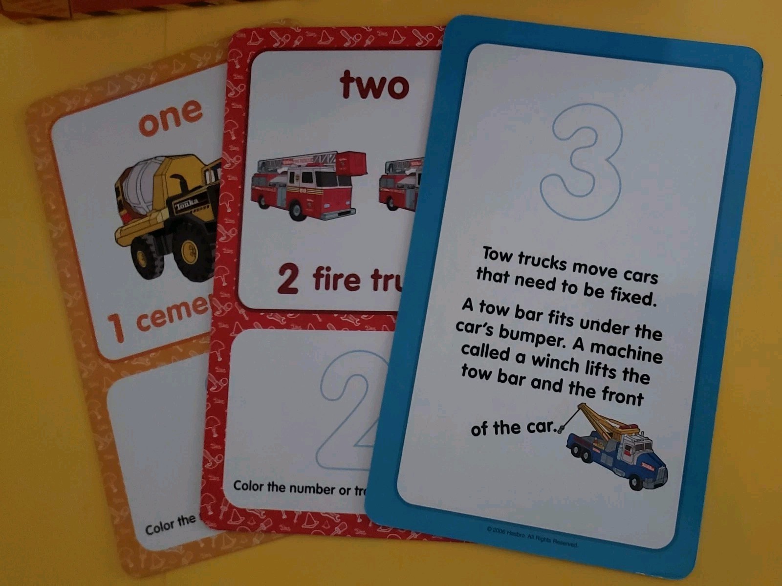Tonka My First ABCs & 123s Deluxe 5″x8″ Activity Cards
