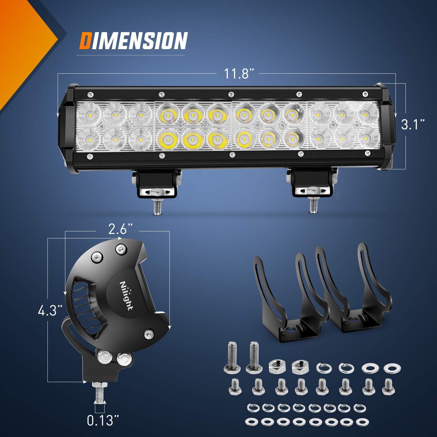 LED Light Bar Flood Pods Off Road Wiring Harness Kit