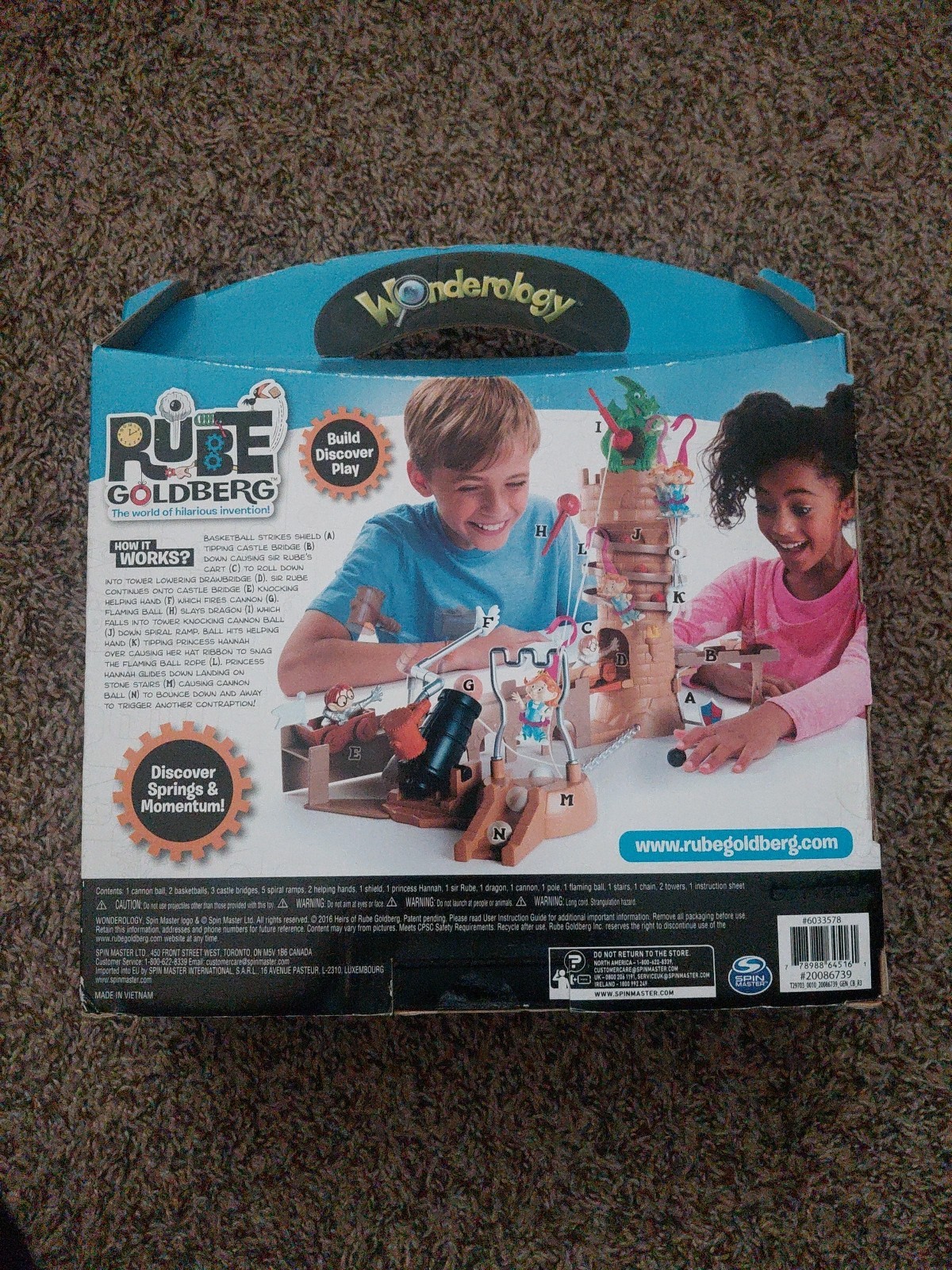 Wonderology Rube Goldberg The Castle Escape Challenge Set NEW IN BOX 2016