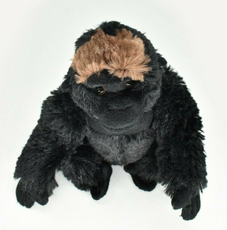 Gorilla, Silverback, Stuffed Animal Toy, Educational, Plush Figure 8″ F0119