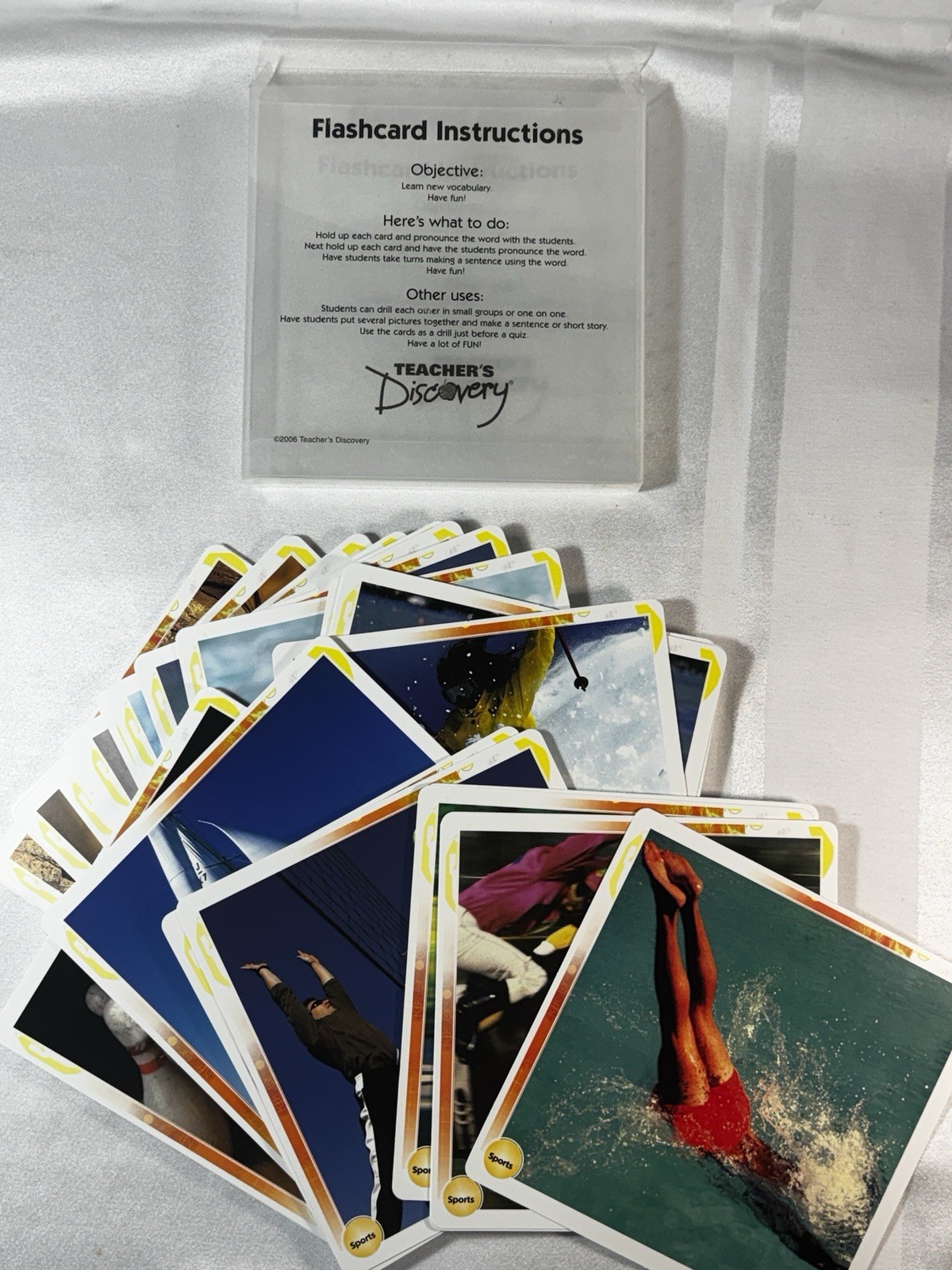 9 Sets Large Teacher’s Discovery Photo Flash Cards 28 Cards Each Multilingual