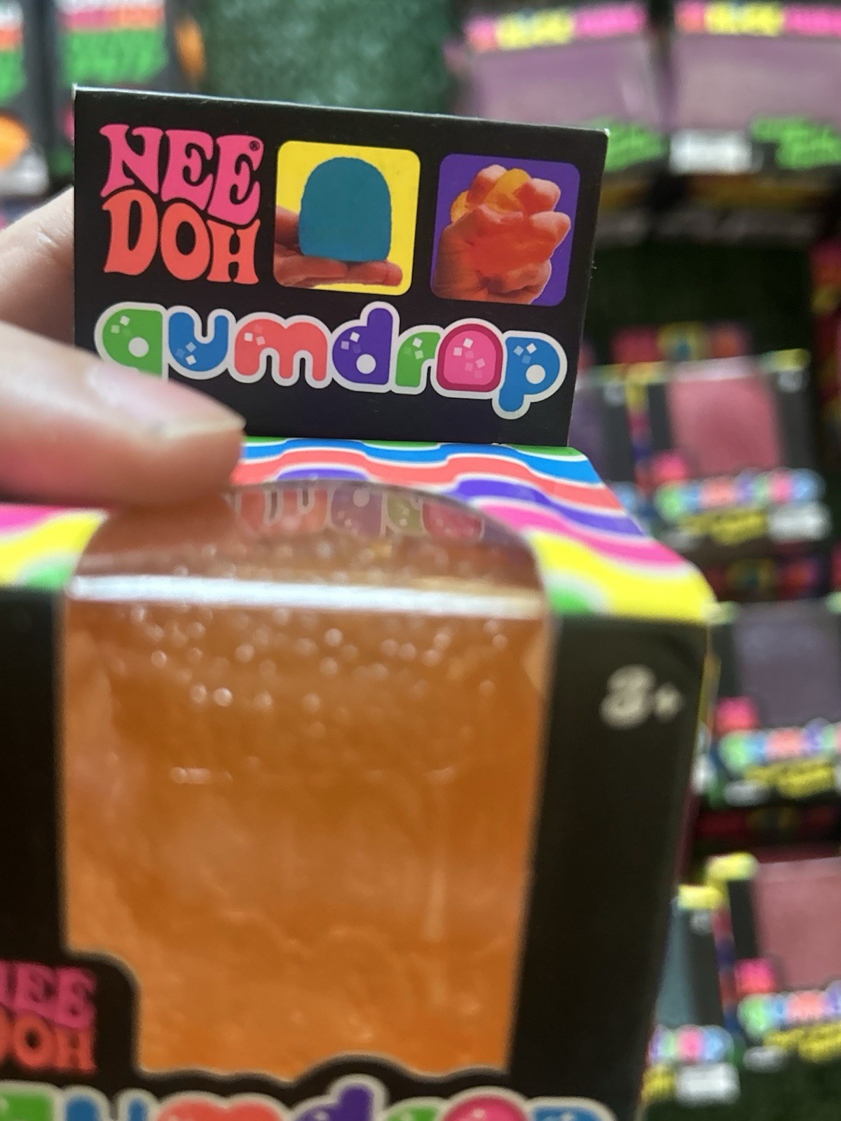 Schylling Authentic Nee Doh Gumdrop Super Solid Squish Needoh W/ Reciept ORANGE
