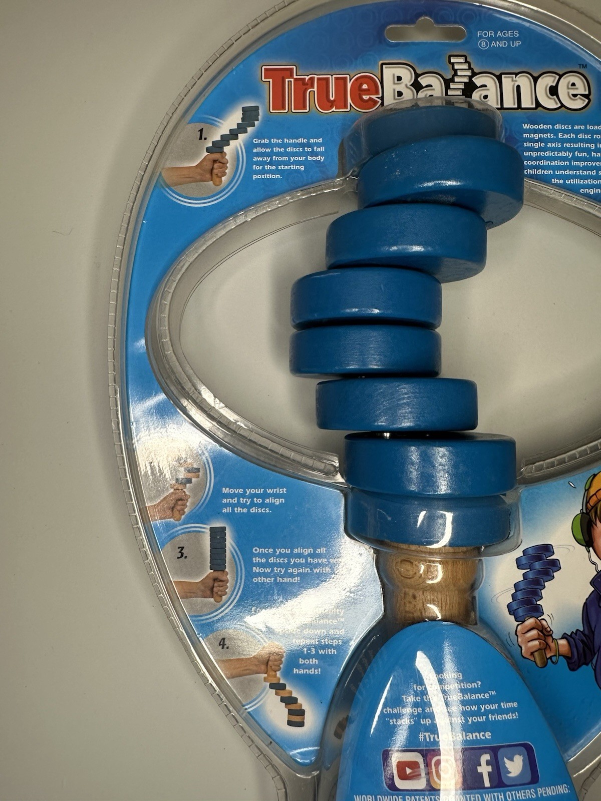 True Balance Handheld Wooden Toy Stem Coordination Motor Skills Game NIB
