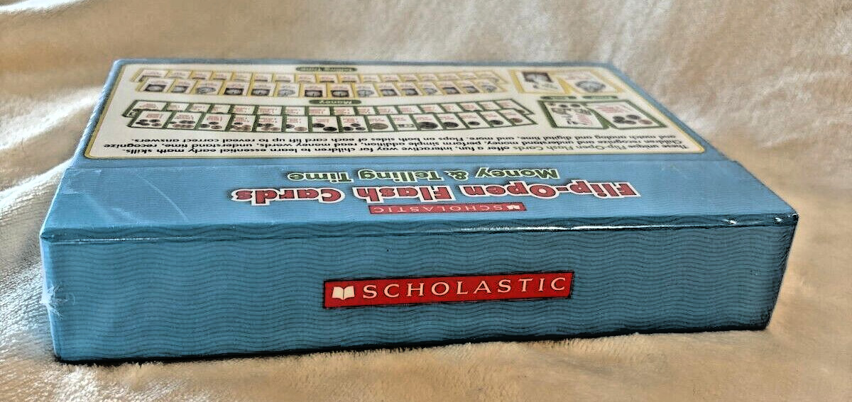 Scholastic Flip Open Flash Cards Money & Telling Time
