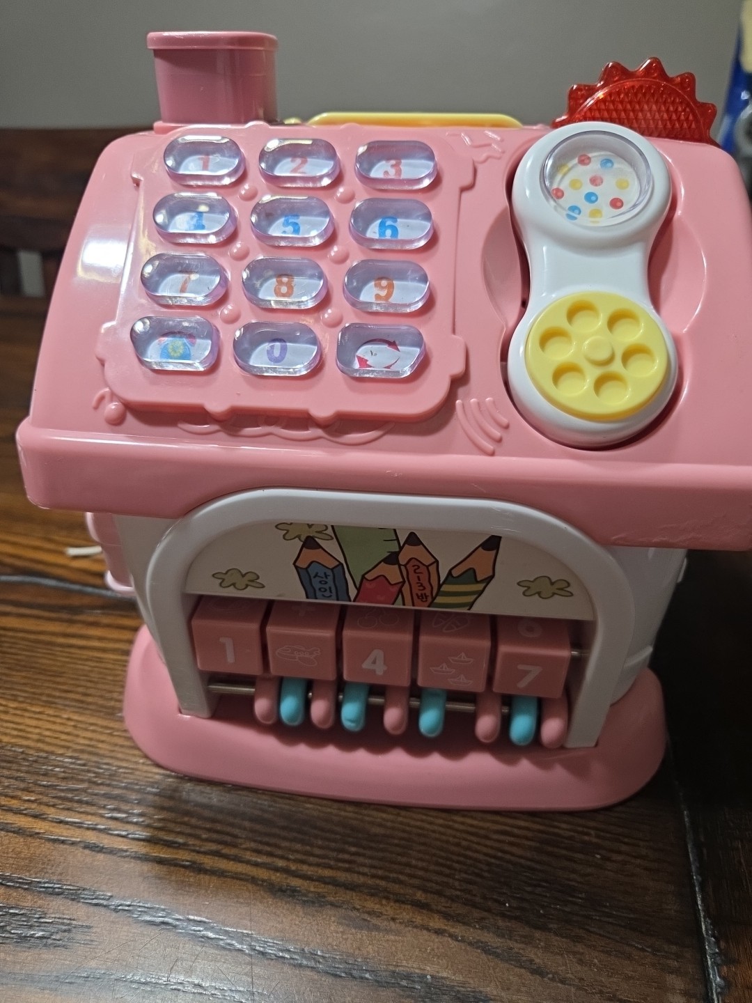 Interactive Toy House Number Pad Telephone Abacus Busy Board Learning Very Neat