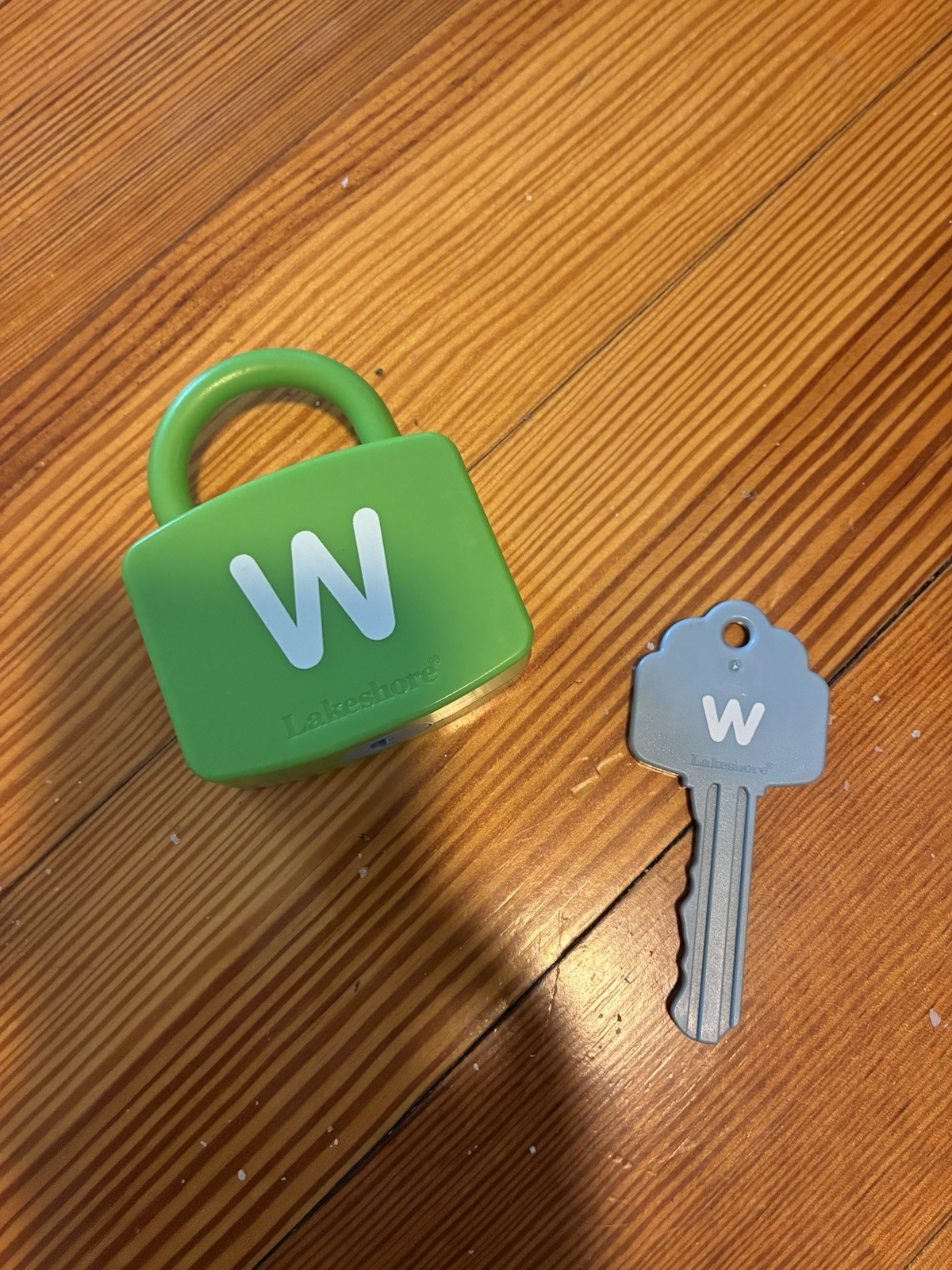 LAKESHORE – Letter W – UNLOCK IT ALPHABET MATCH Single LOCK KEY Replacement
